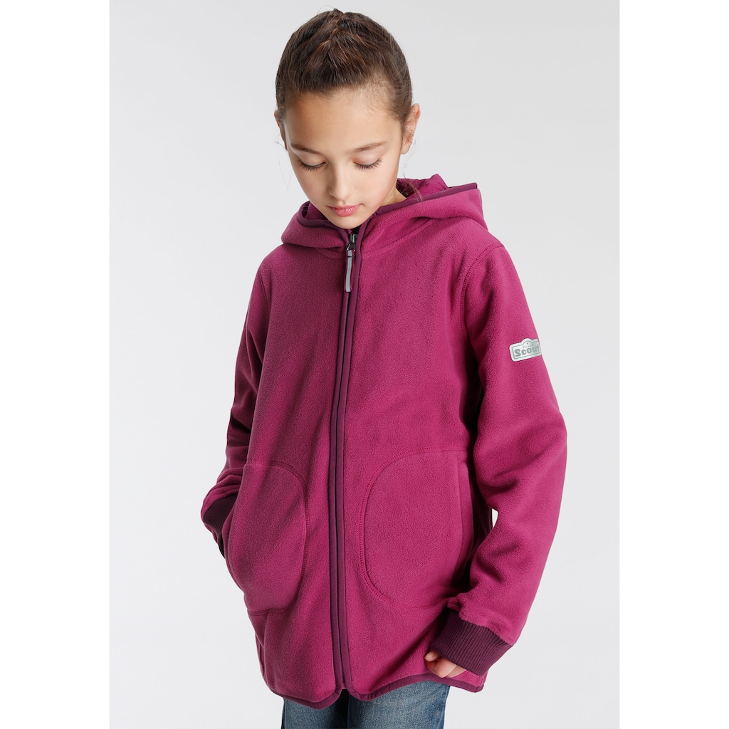 Scout Fleecejacke »COZY 2«, mit Kapuze, mit Ärmelbündchen