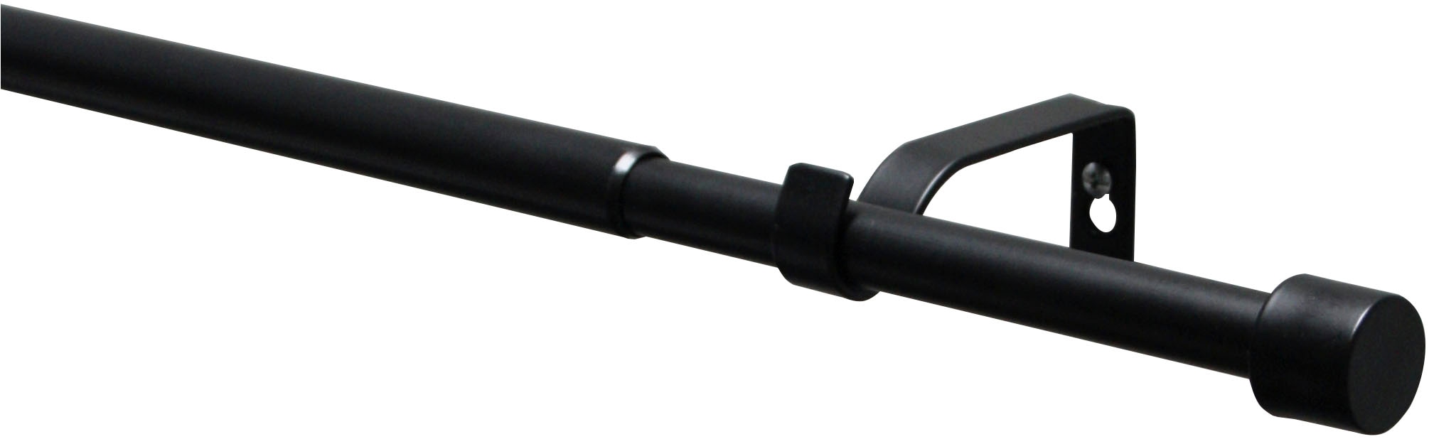 GARDINIA Gardinenstange »Gardinenstangen Set Kos« Ø 19 mm 1 läufig-läufig mit Bohren, Schrauben, Wandmontage, Metall, Ø 19/16 mm