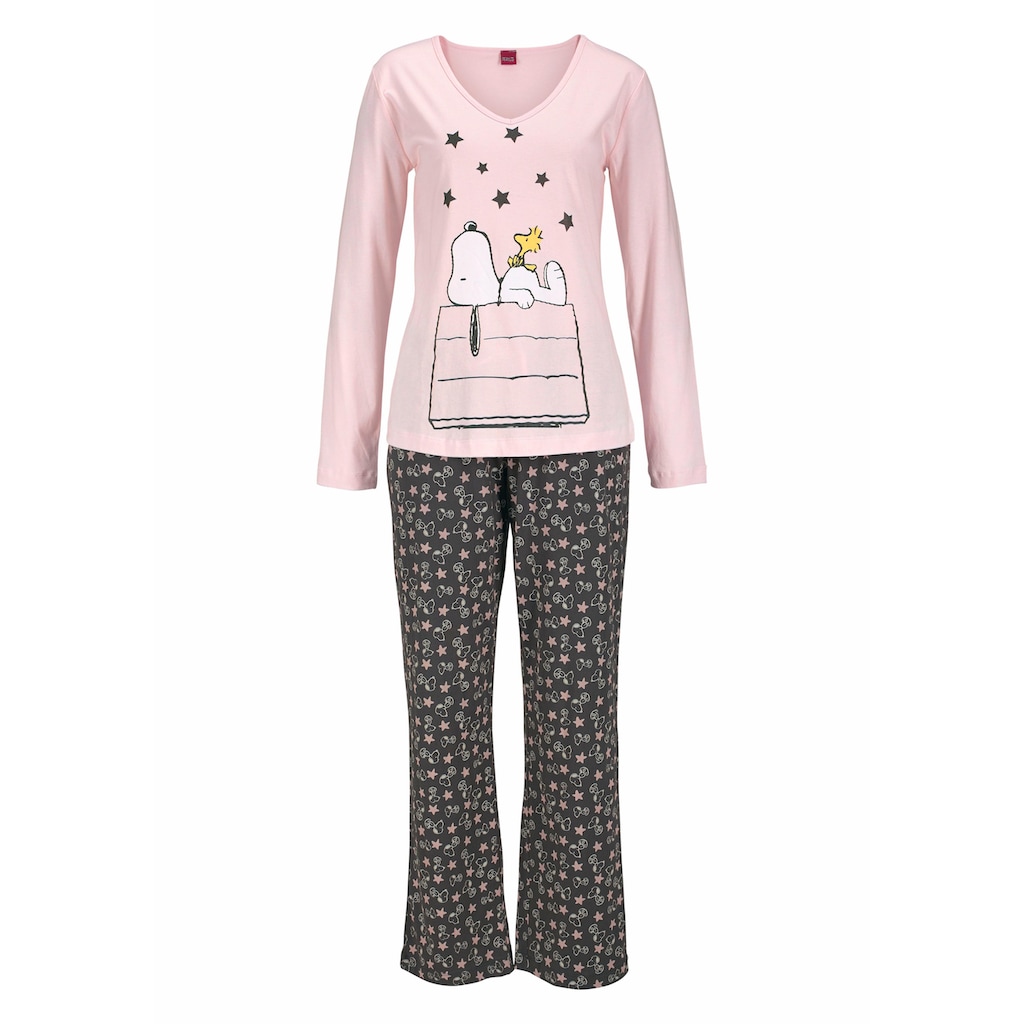 Peanuts Pyjama, (2 tlg.), in langer Form im niedlichen Snoopy-Design