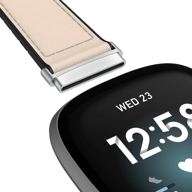Fitbit for 21cm«, ➥ 3 Smartwatch-Armband Fitbit Leder Versa | und »Ersatzarmband 20mm, Silikon, Hama für 3, XXL Garantie Jahre Made UNIVERSAL Sense,