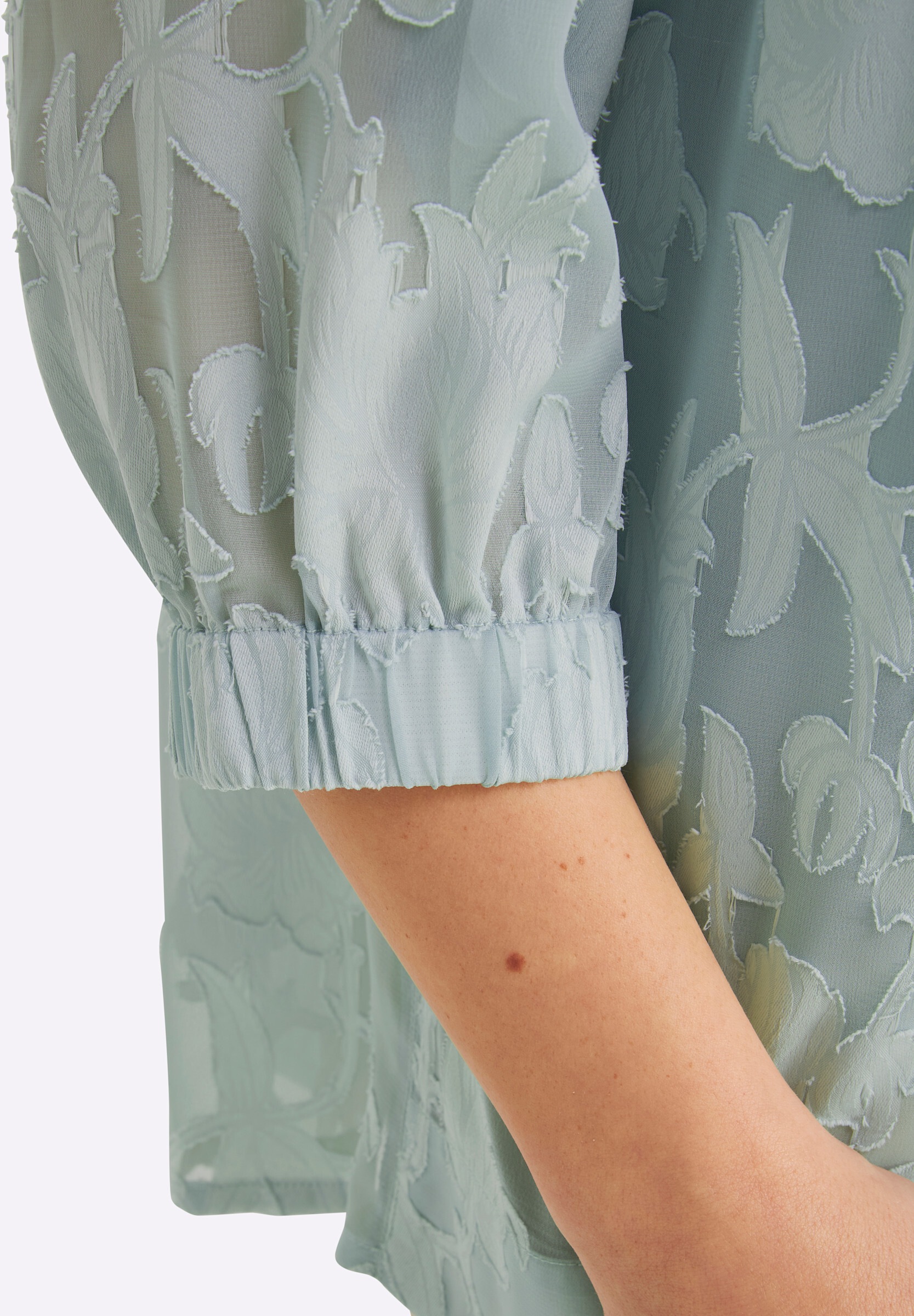 Sheego Longbluse »Tunika Tunika mit Ausbrenner-Effekt«