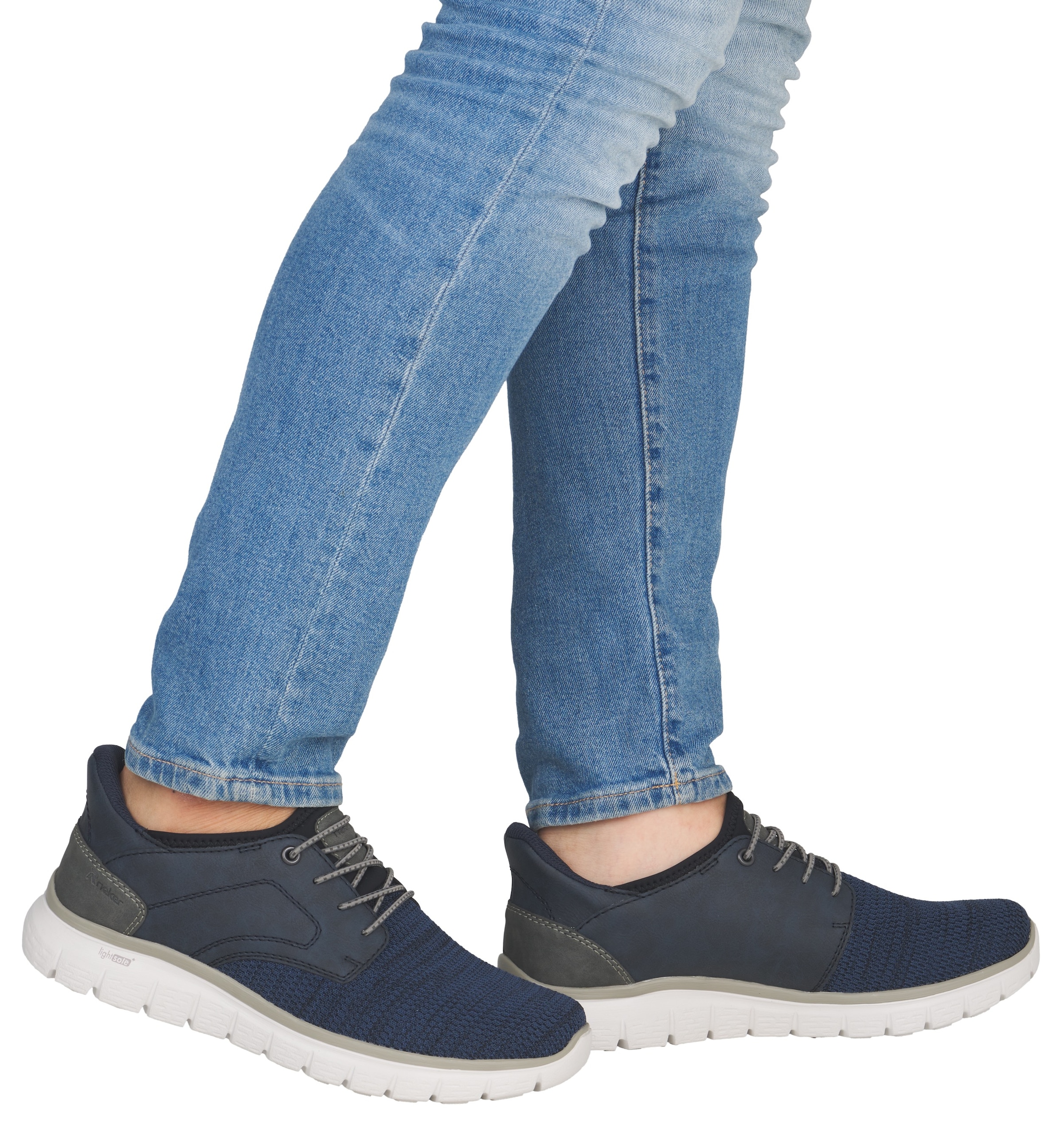 Rieker Slip-On Sneaker  , Freizeitschuh, Halbschuh, Schlupfschuh, gepolsterter Fersenabschluss