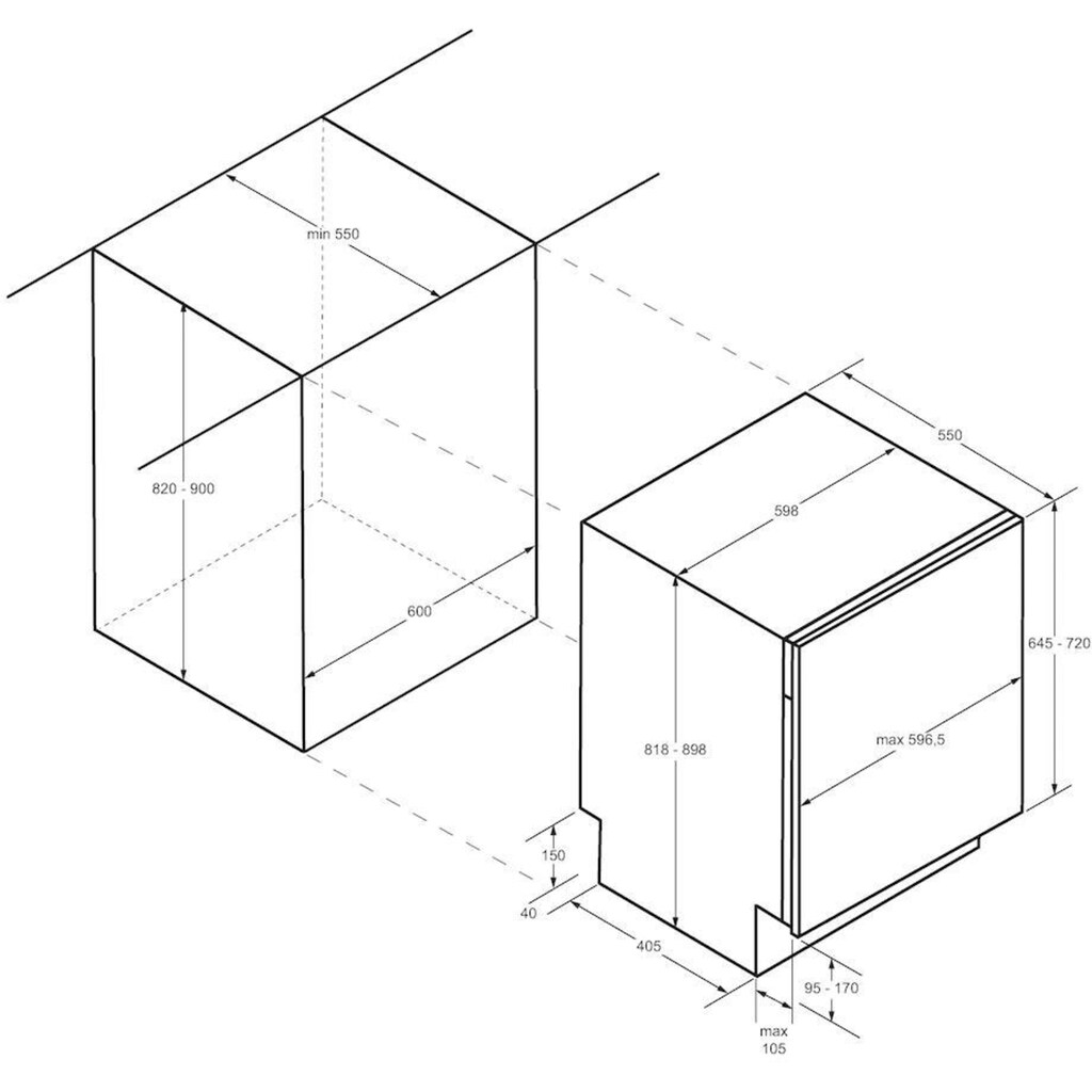 Haier vollintegrierbarer Geschirrspüler »XIB 6B2S3FS«, XIB 6B2S3FS