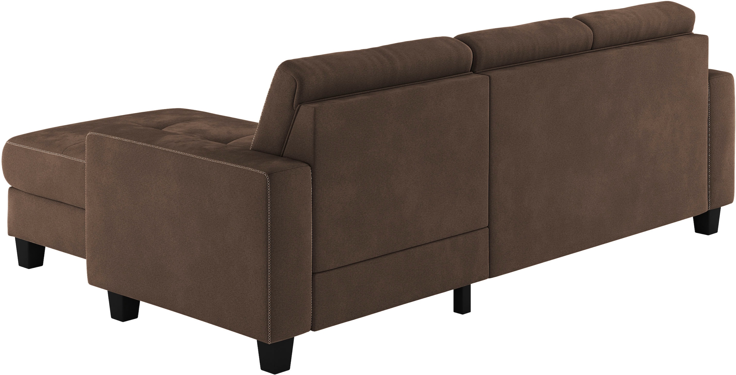 Places of Style Ecksofa »Varese L-Form«, wahlweise mit Bettfunktion und Bettkasten