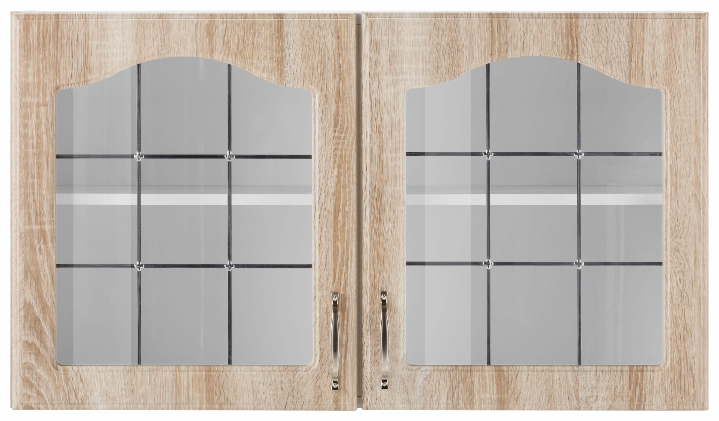 wiho Küchen Glashängeschrank »Linz«, 100 2 mit kaufen auf Raten Glastüren cm breit