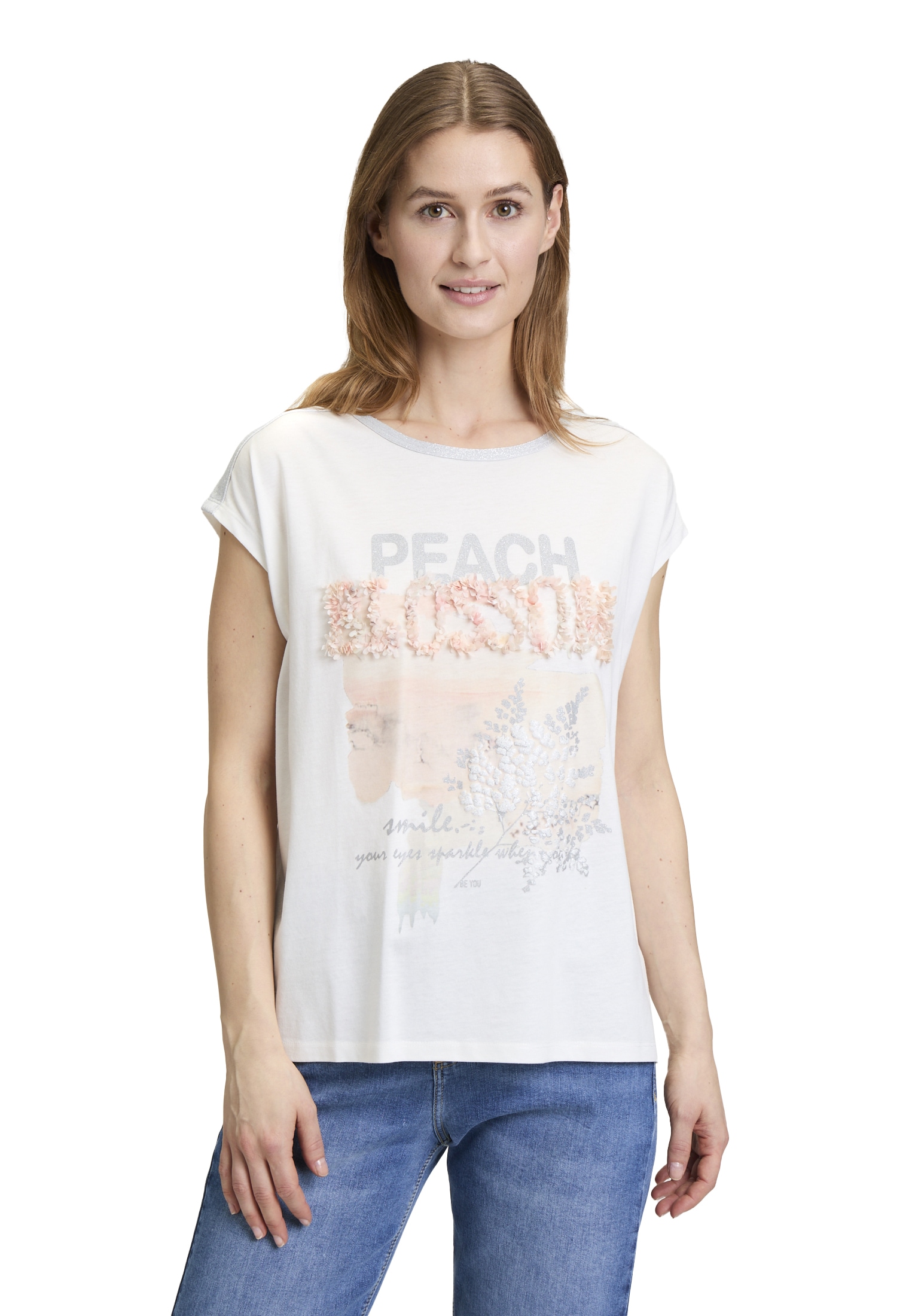 Cartoon Kurzarmshirt »Rundhals-Shirt mit Placement«