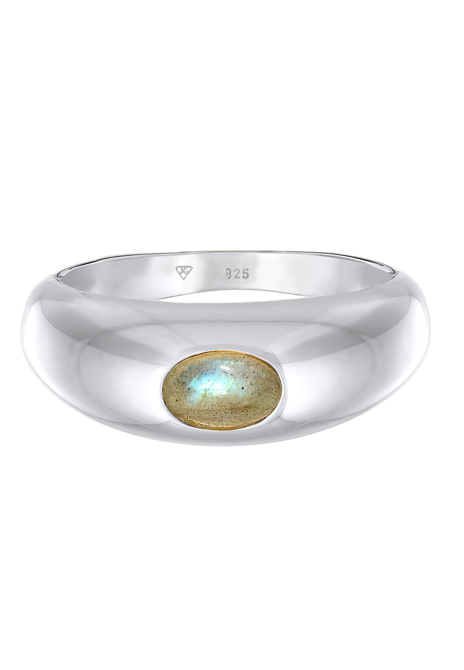 Elli Premium Silberring »Ring Labradorit Edelstein Schlicht 925 Silber«