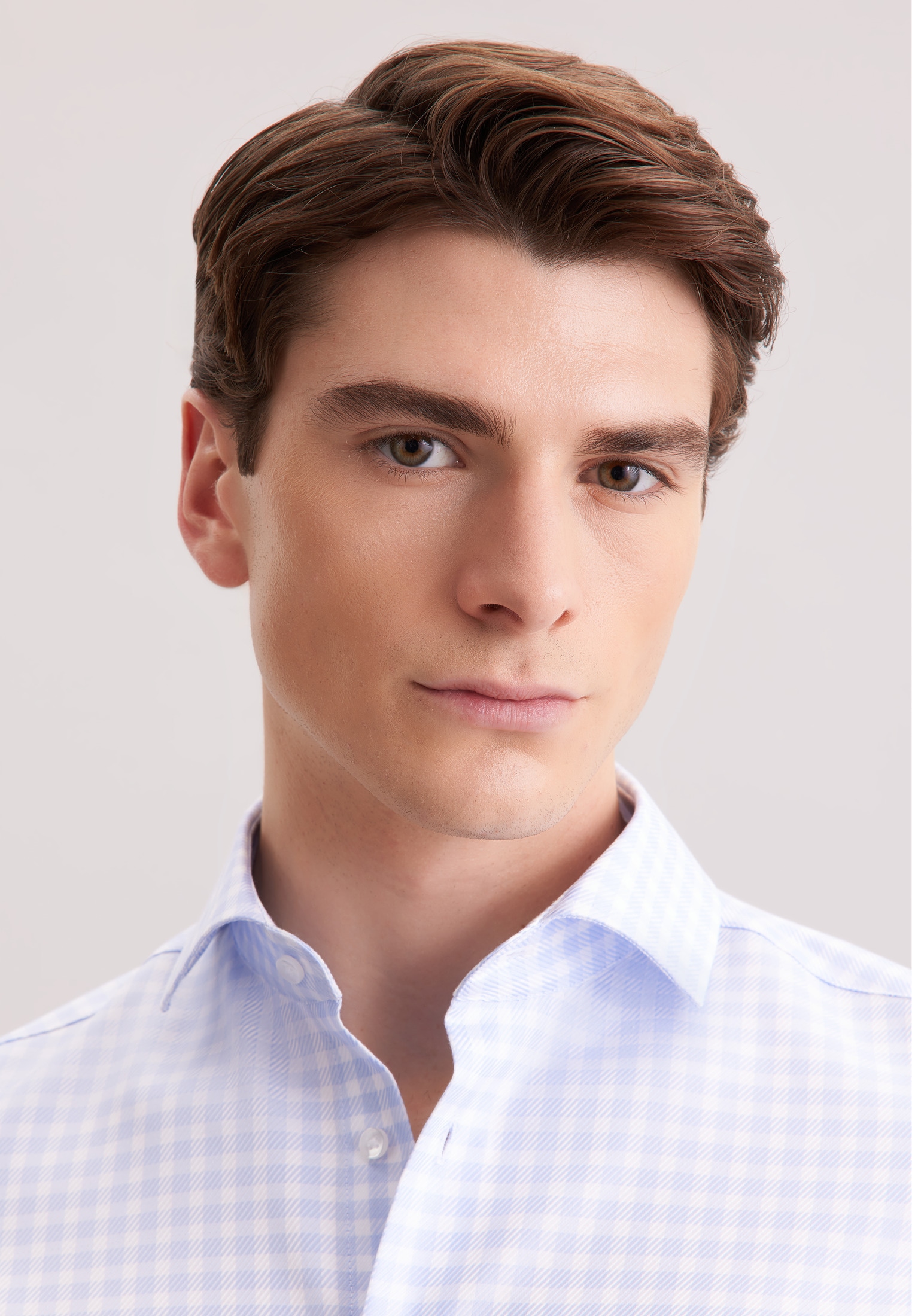 seidensticker Businesshemd »Schwarze Rose« Slim 1/1 Kentkragen Karo