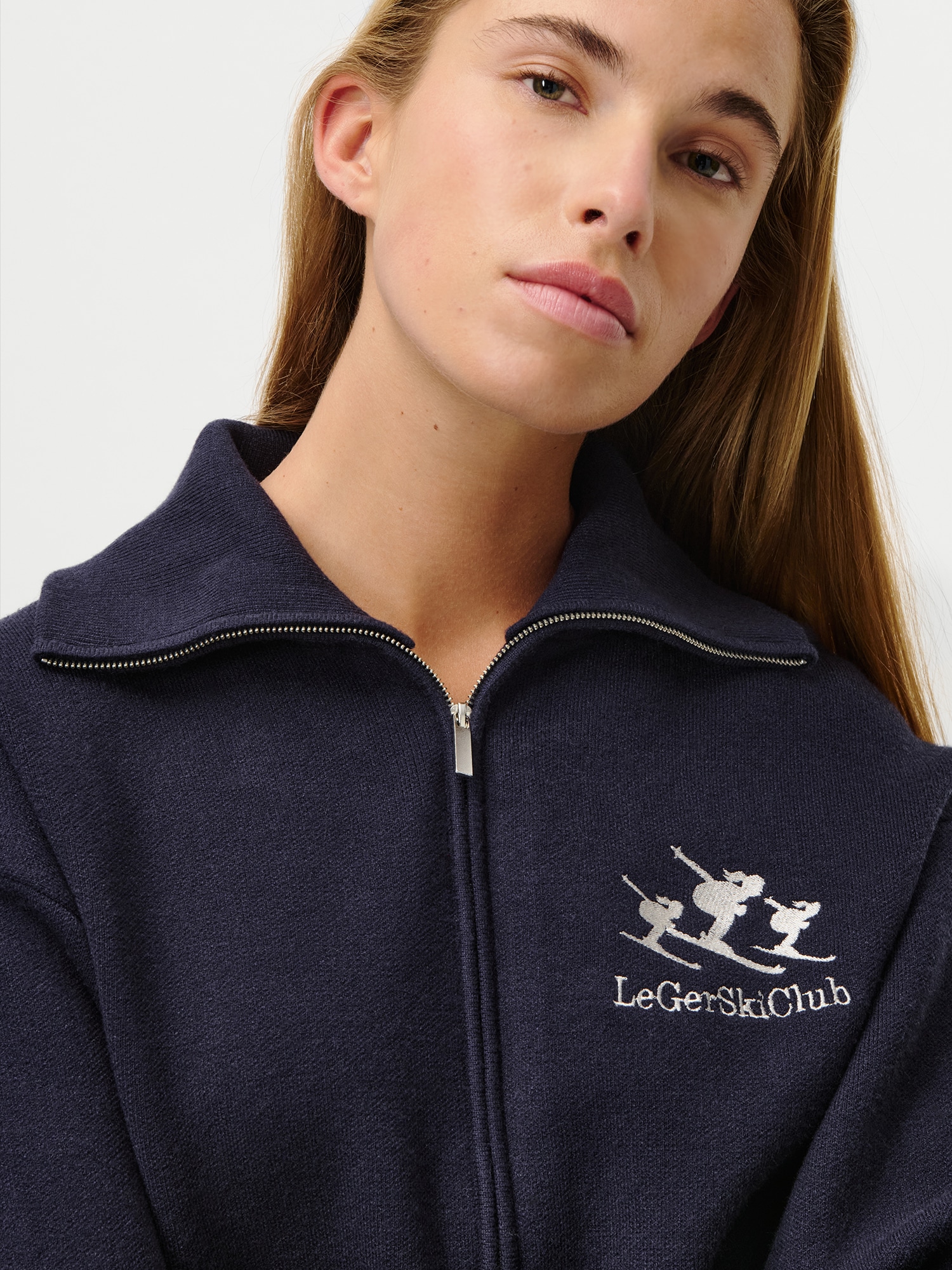 LeGer Strickjacke »Jaden, LeGer by Lena Gercke« kurze Form, 2-Wege-Reißverschluss
