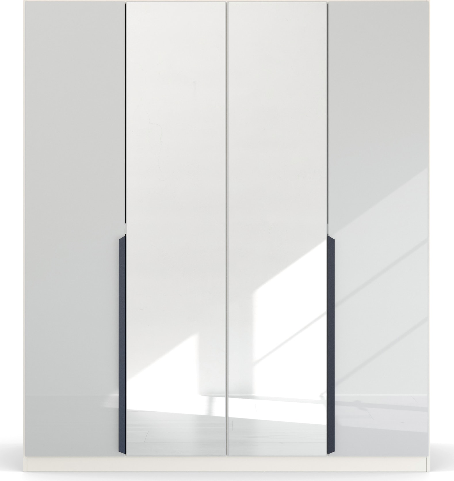 rauch Drehtürenschrank »Kleiderschrank Schrank Garderobe Ankleide MODERN BY QUADRA SPIN« Breiten: 181/226/271 cm, Höhe 210 cm,  mit Spiegel und hochwertiger Glasfront, Stangengriff MADE IN GERMANY