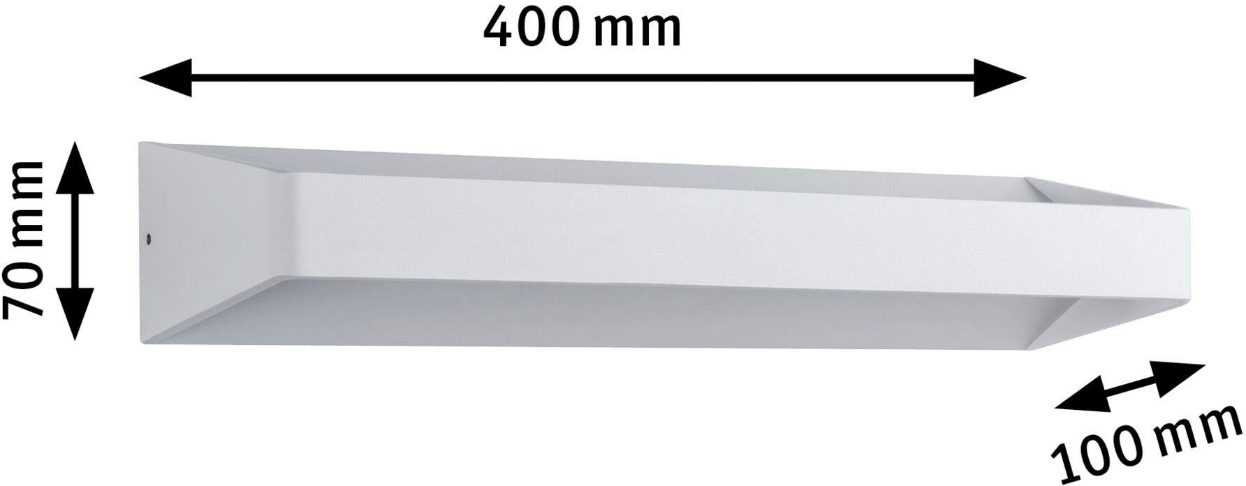 Paulmann LED Wandleuchte »Bar LED 10,5W Weiß«, 1 flammig, Bar LED 10,5W Weiß