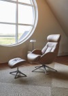 »Relaxchairs Komfort, bequem Kopfteilverstellung, Elegant«, FLEXLUX kaufen drehbar, Premium Fuß & Relaxsessel Rücken- Alu