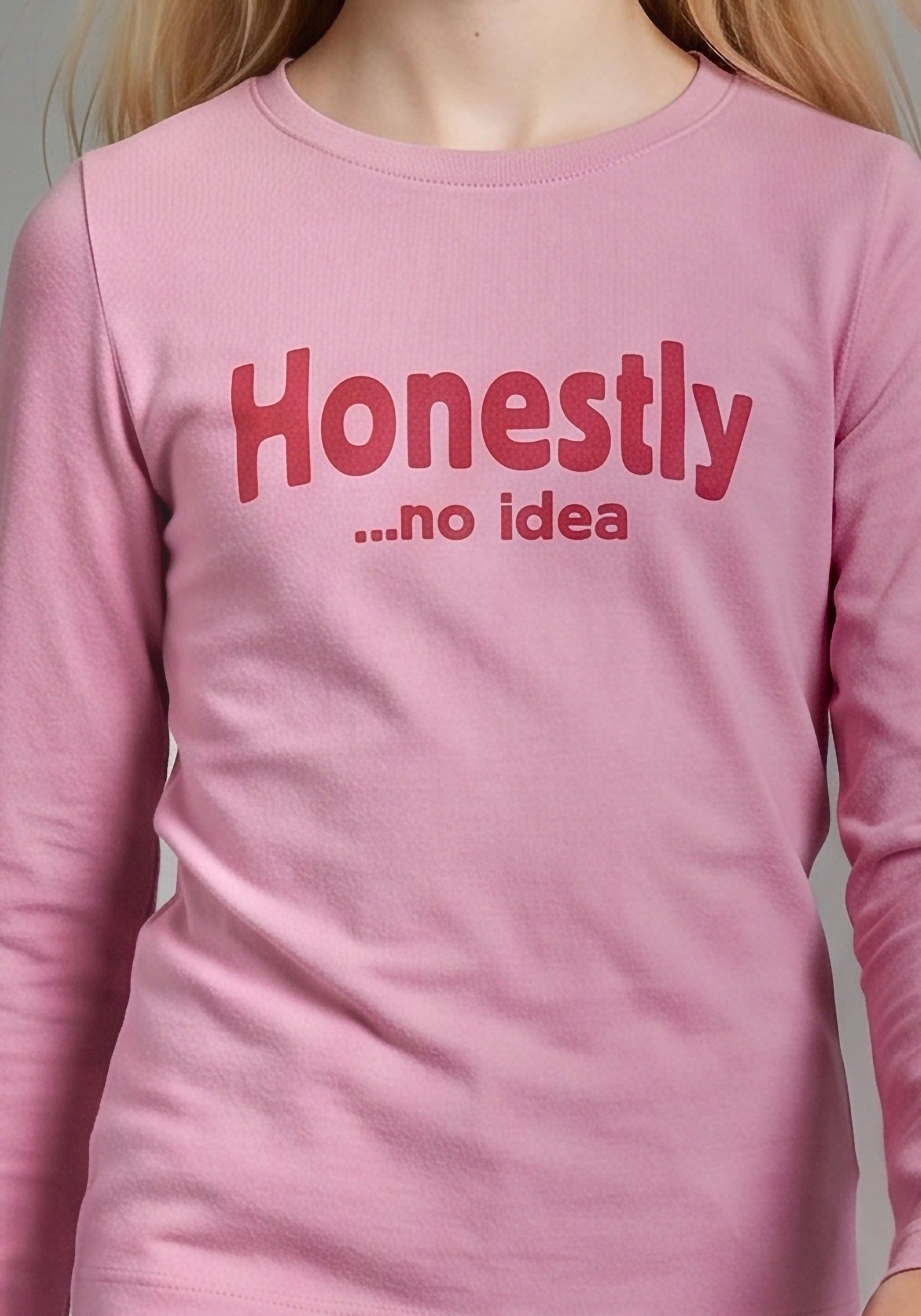 KIDSWORLD Langarmshirt »Slogan Shirt: HONESTLY« Spücheshirt, langärmlig, Basic-Stil, mit tiefem Rundhalsausschnitt