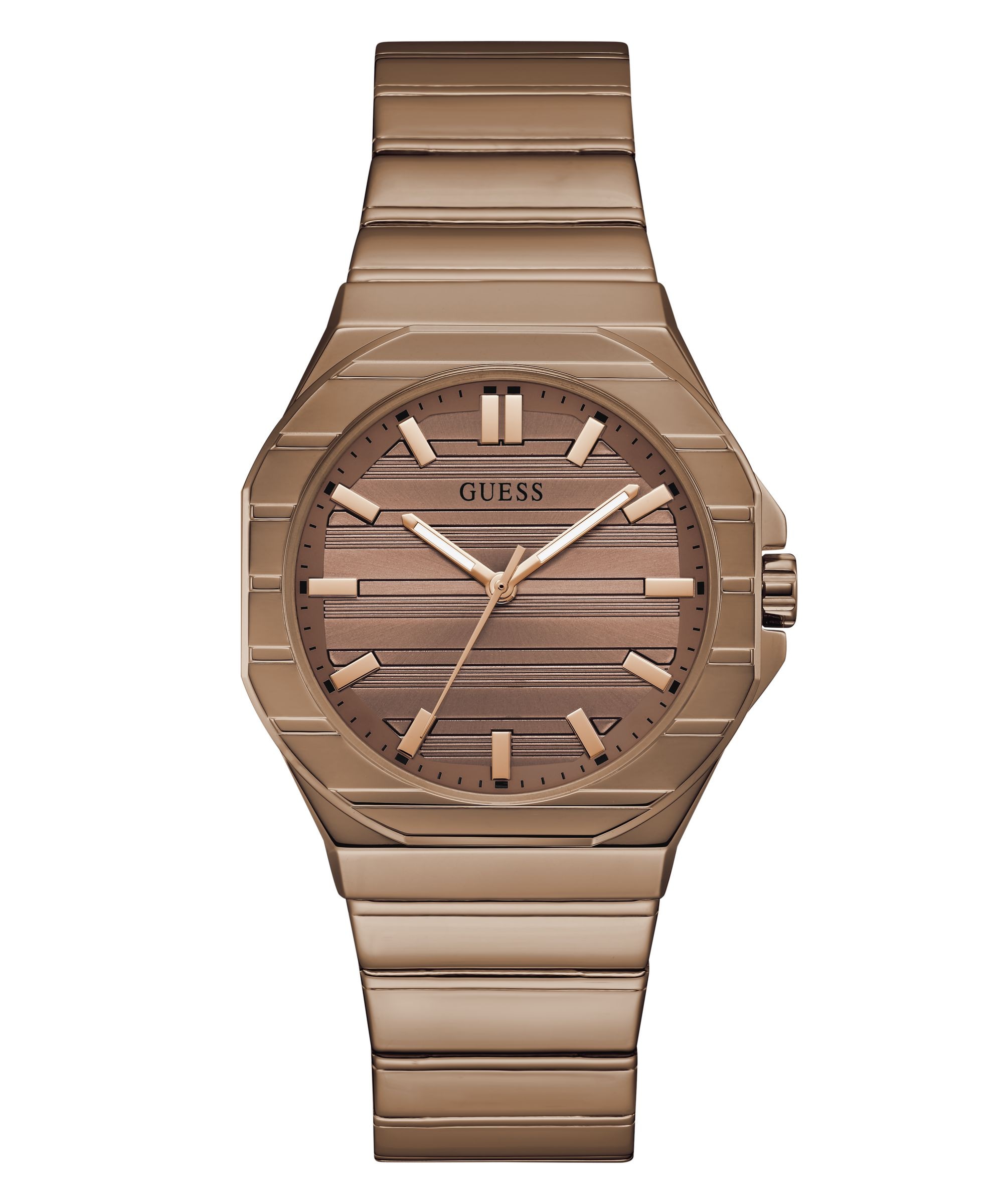 Guess Quarzuhr »JAQ« Armbanduhr, Herrenuhr, Edelstahlarmband, analog