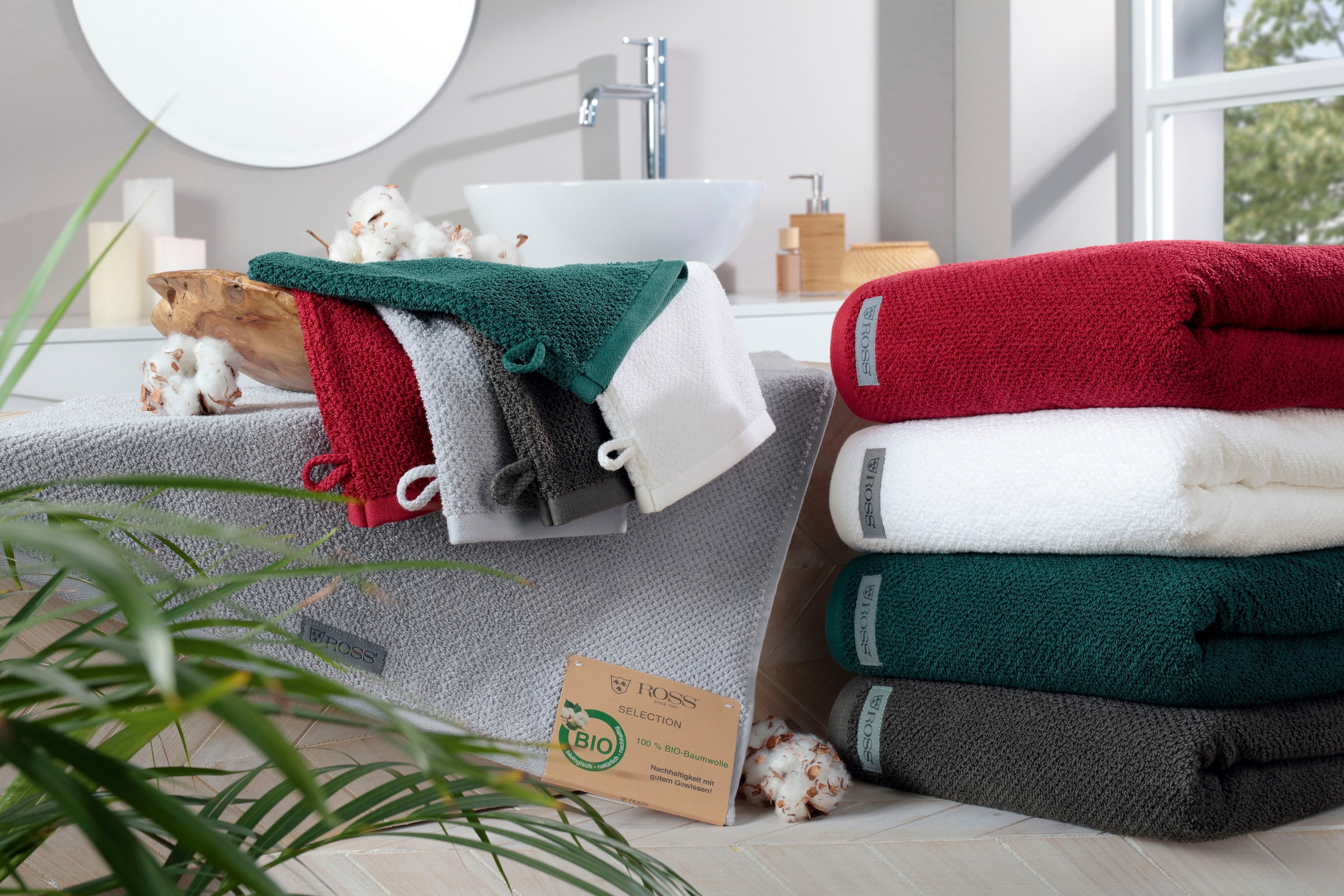 ROSS Handtücher »Selection«, (2 St.), 100 % Bio-Baumwolle online kaufen | Alle Handtücher
