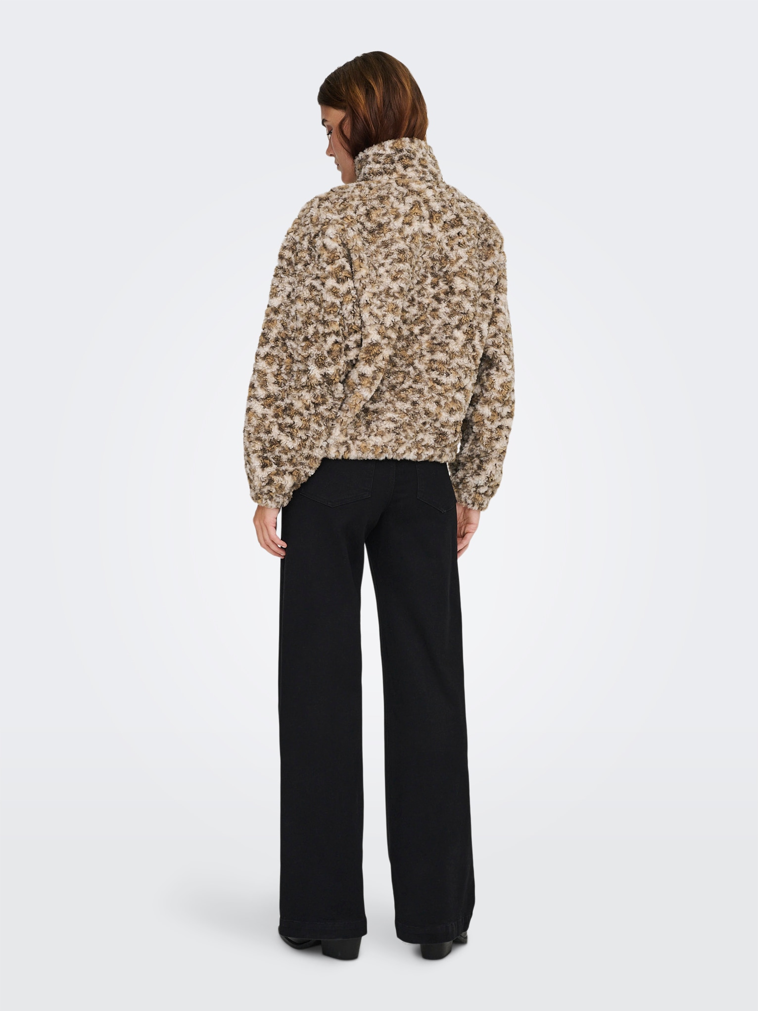 ONLY Sweatjacke »ONLXENA L/S TEDDY BOX SWT«