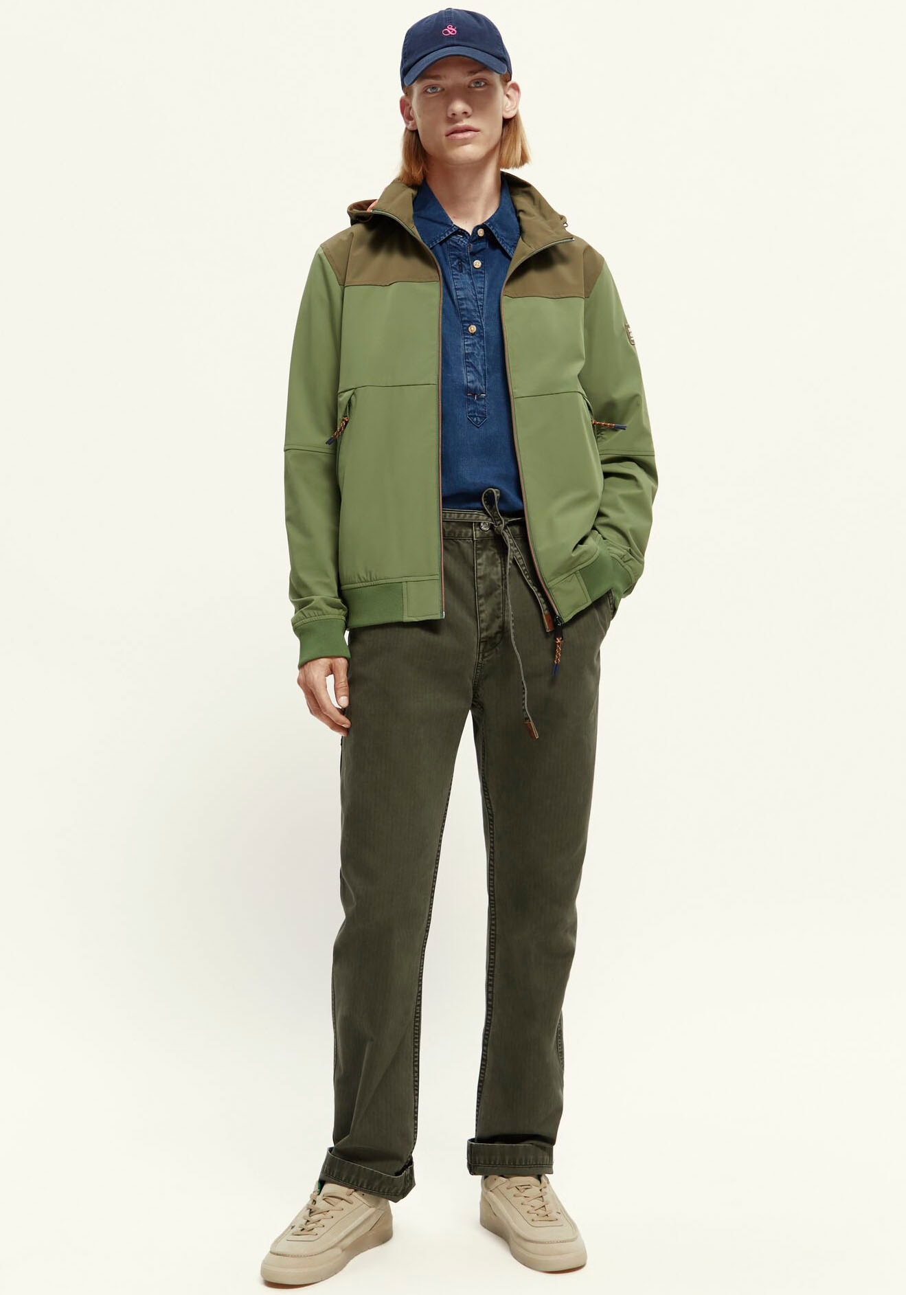 Scotch & Soda Outdoorjacke »Hooded colourblock jacket«, mit Kapuze, im modischem colorblocking