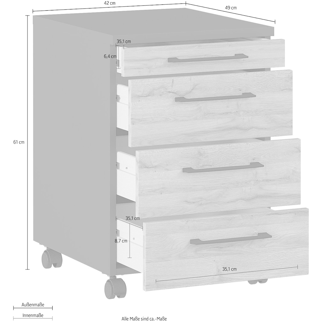 GERMANIA Rollcontainer »Profi 2.0«