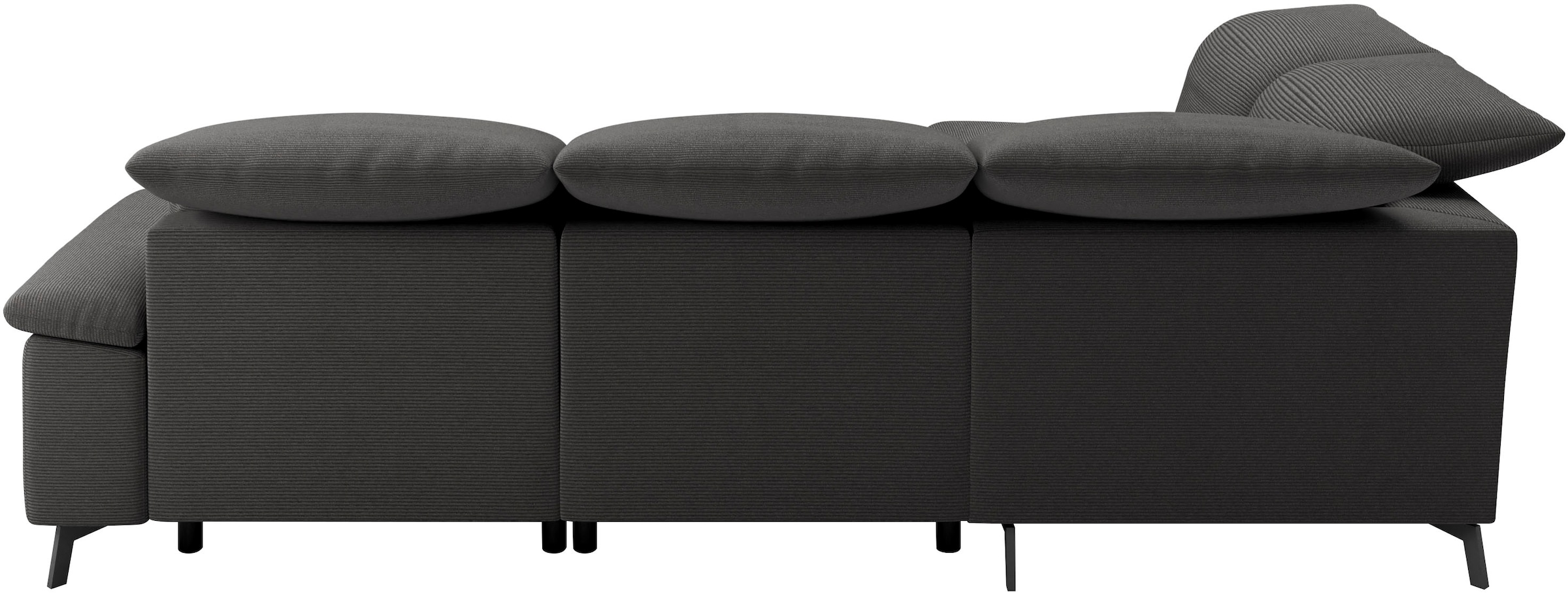 Musterring Ecksofa »MR 370, intelligenter Komfort im modernen Design« Optionale Relaxfunktion, flexible Kopfteile & klappbare Armlehnen