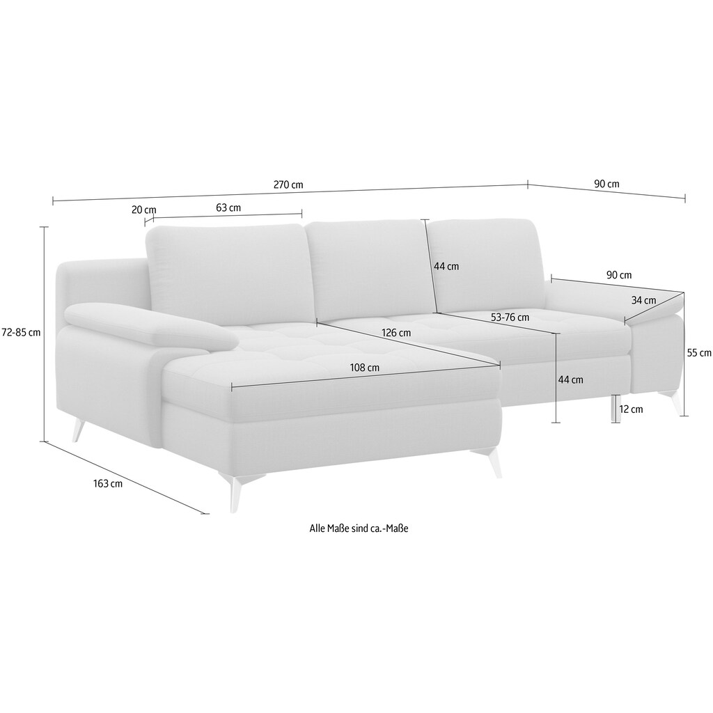 sit&more Ecksofa »Latigo«