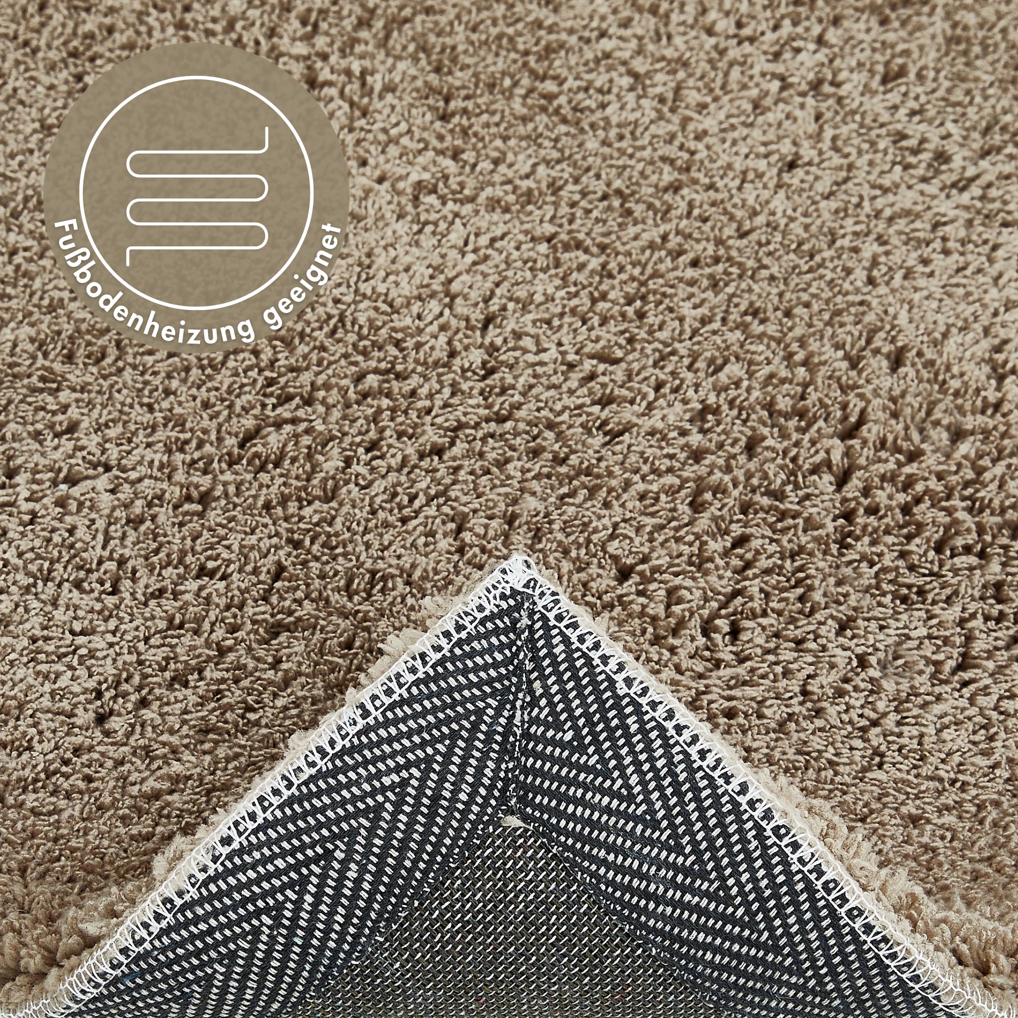 Andiamo Teppich »San Paolo« rechteckig 27 mm Höhe Uni Farben, weiche Qualität, ideal im Wohnzimmer & Schlafzimmer