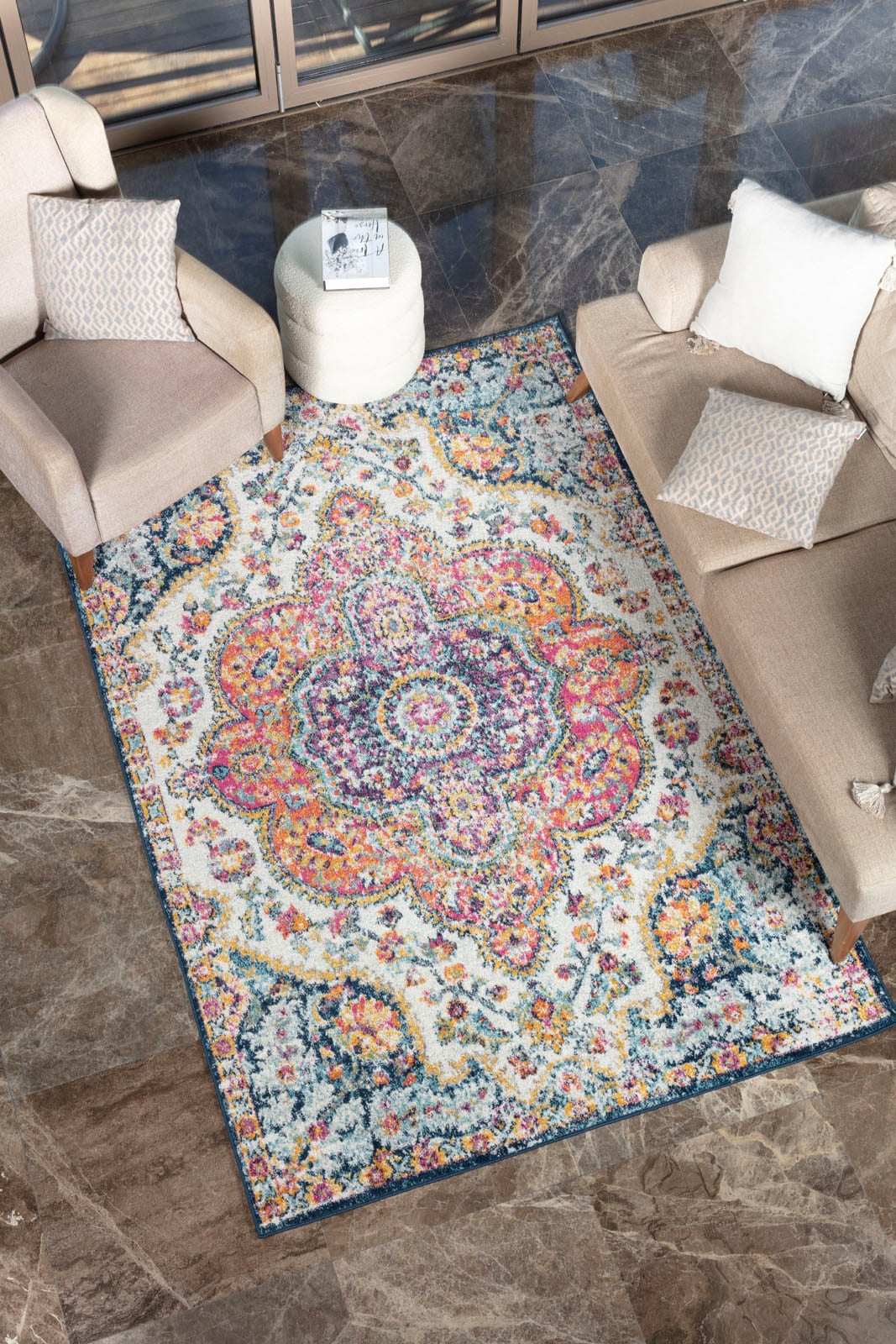 Surya Teppich »RABAT«, rechteckig, Boho Kurzflor Orientteppich, Wohnzimmer, Schlafzimmer