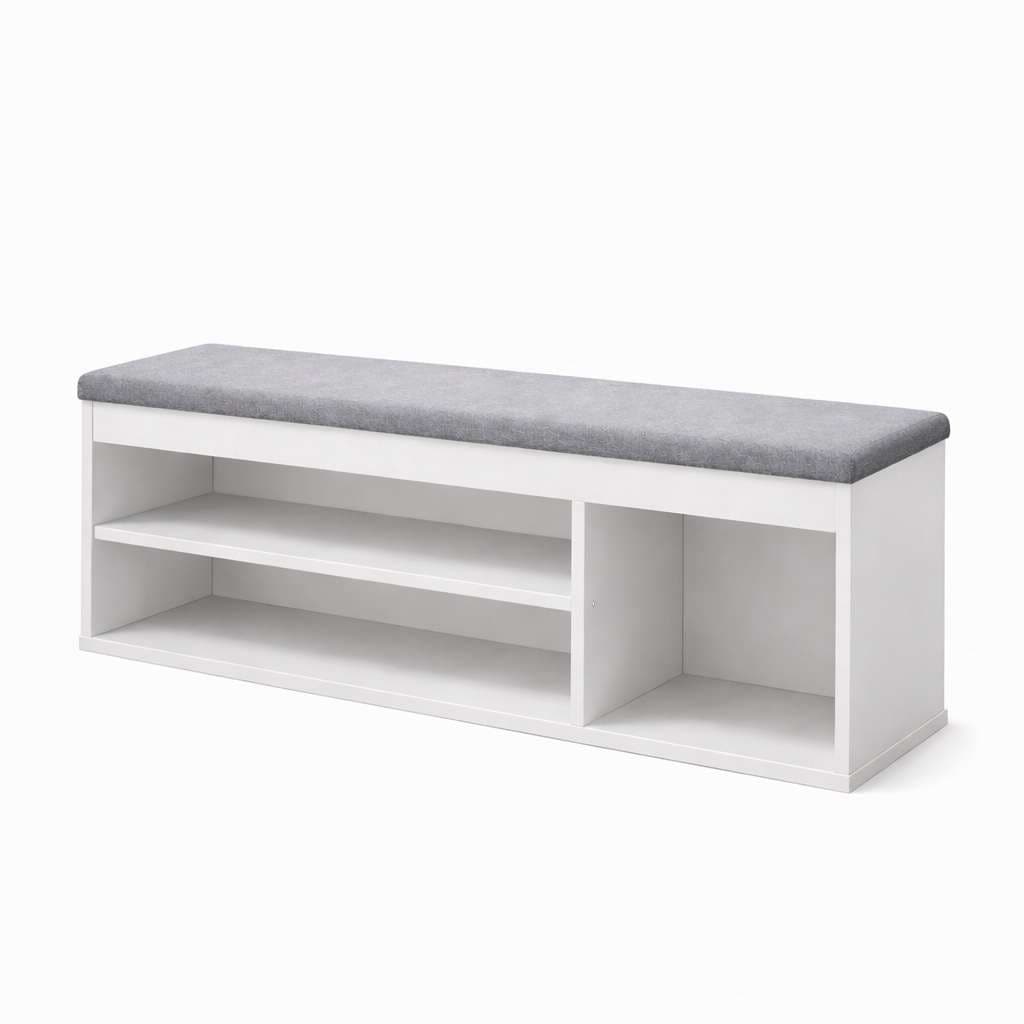 OTTO home Schuhbank »Schuchschrank 100,  Schuhregal, Schuhtruhe, Schuhkommode, Sitzbank« Inkl. bequemem Sitzkissen mit Stauraum darunter
