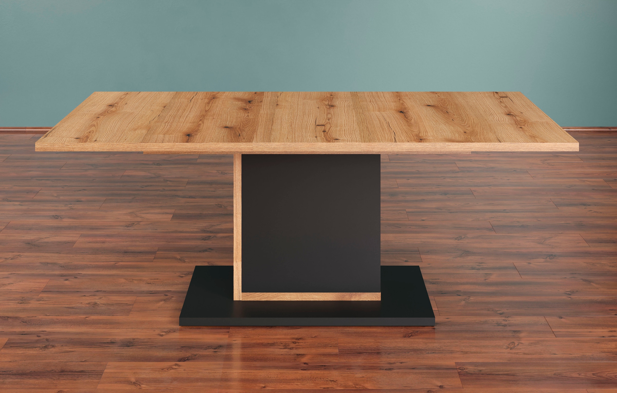 INOSIGN Esstisch »Premont«, (1 St.), schwarz ca. rechteckig, 160-200 UNIVERSAL Eiche cm, kaufen | / Ausziehbar moderne