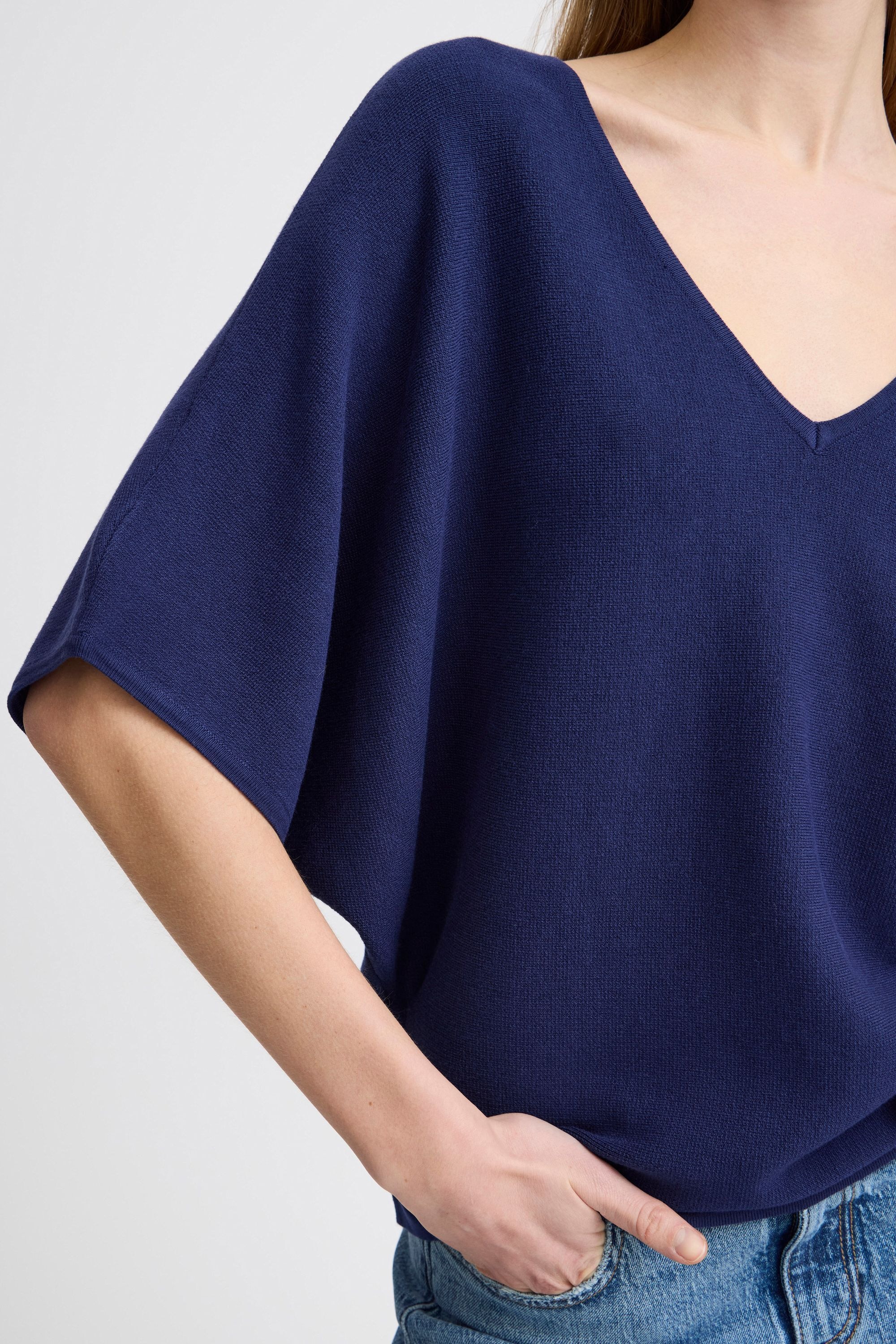 b.young Strickjacke »Pullunder BYMMMORLA VNECK SHORT SLEEVE -«