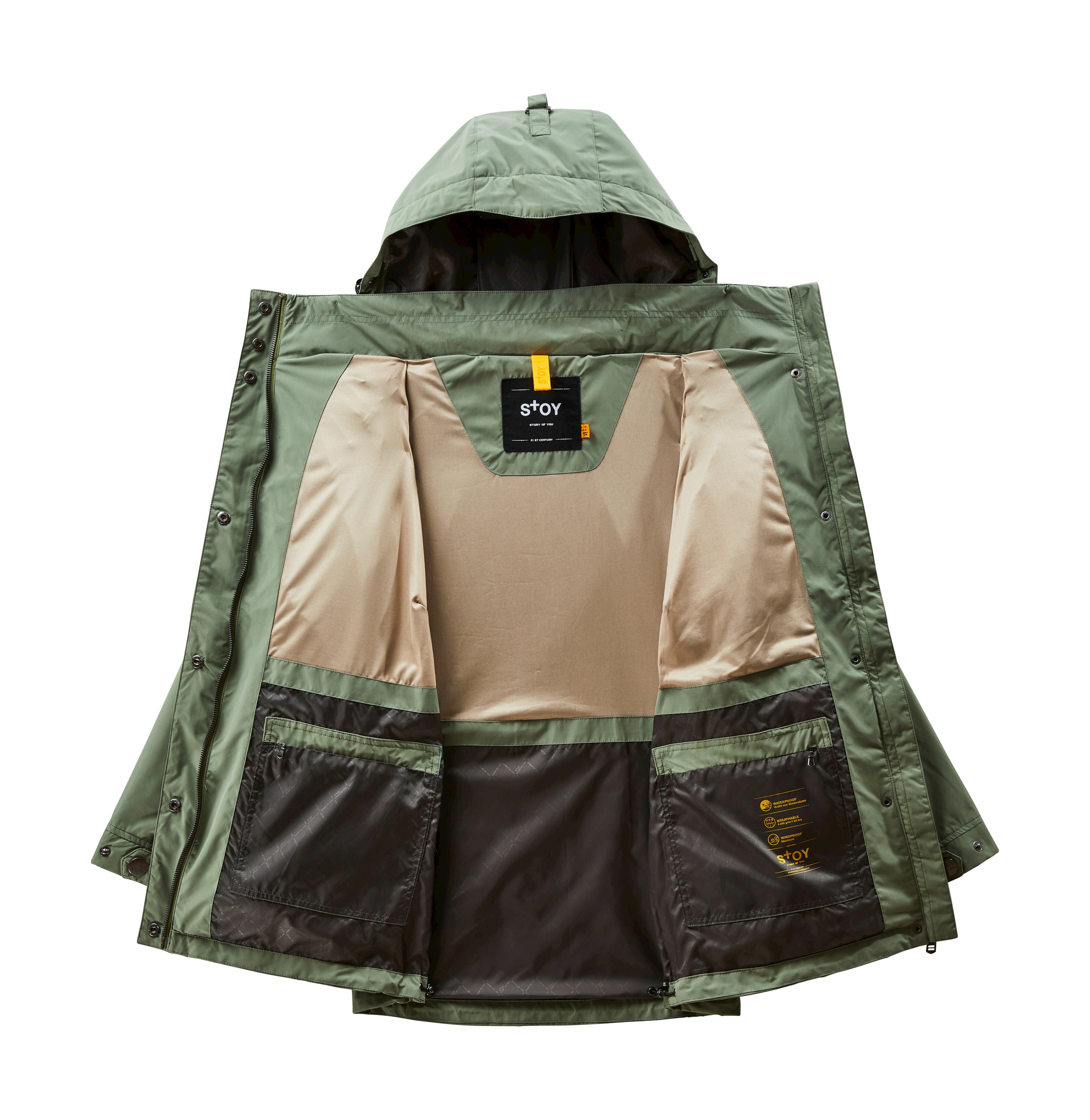 STOY Outdoorjacke »Thiant WMN JCKT C«, 100% wasserdichte STOY-Jacke, abnehmbare Kapuze, umweltfreundlich