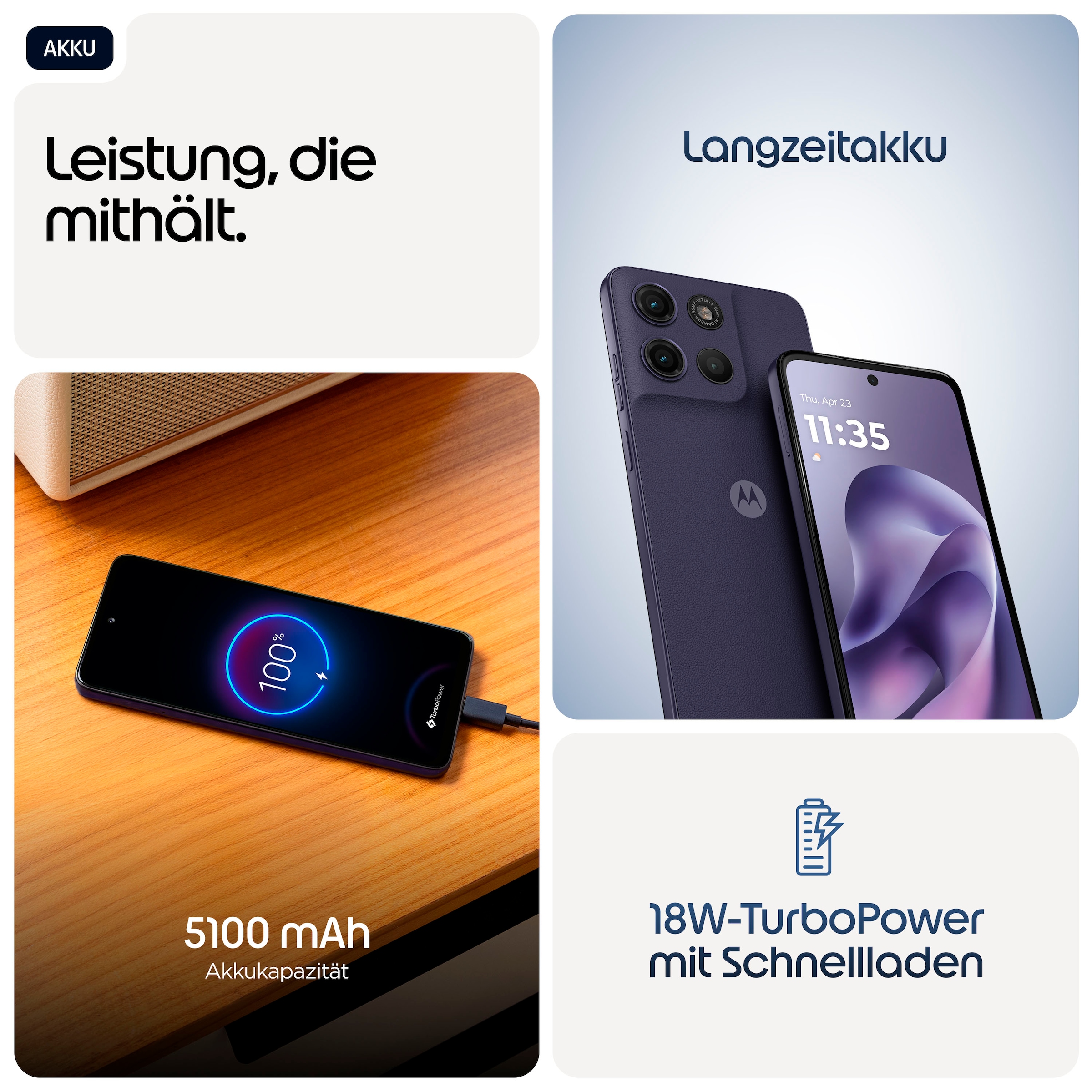Motorola Smartphone »moto g 17« PANTONE® Evening Blue