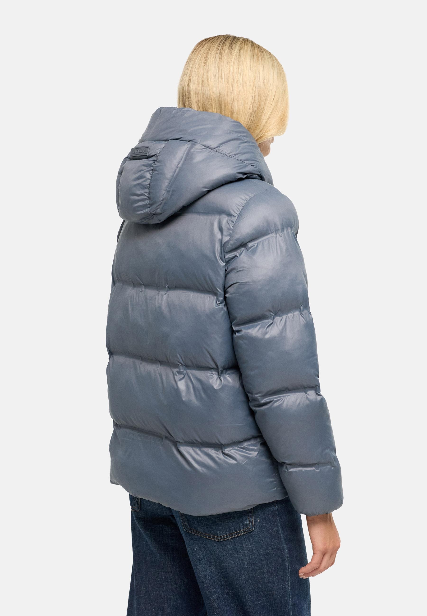 Navahoo Steppjacke »Steppjacke Snow-Frame 14« mit Kapuze Damen Winterjacke mit abnehmbarer Kapuze