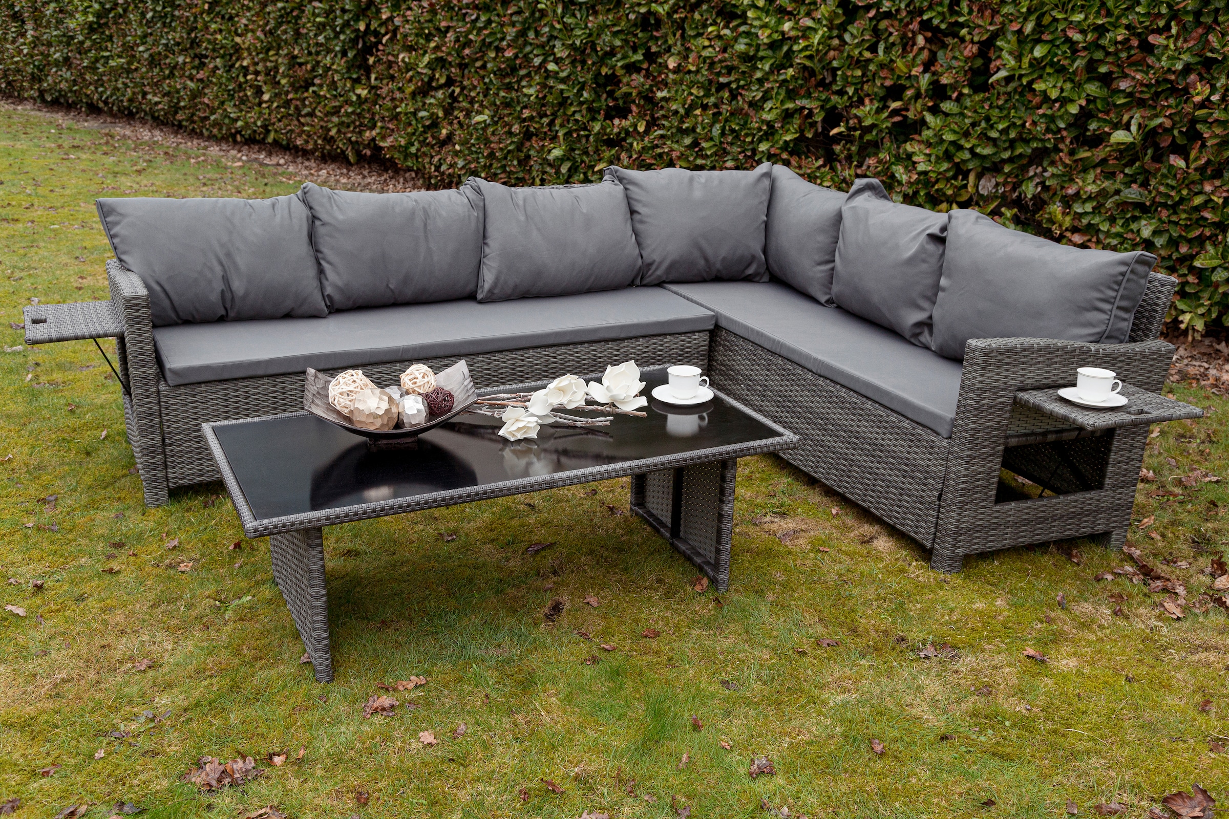 my Flair Gartenlounge-Set, (3 tlg.), 2 Sofas, 1 Tisch