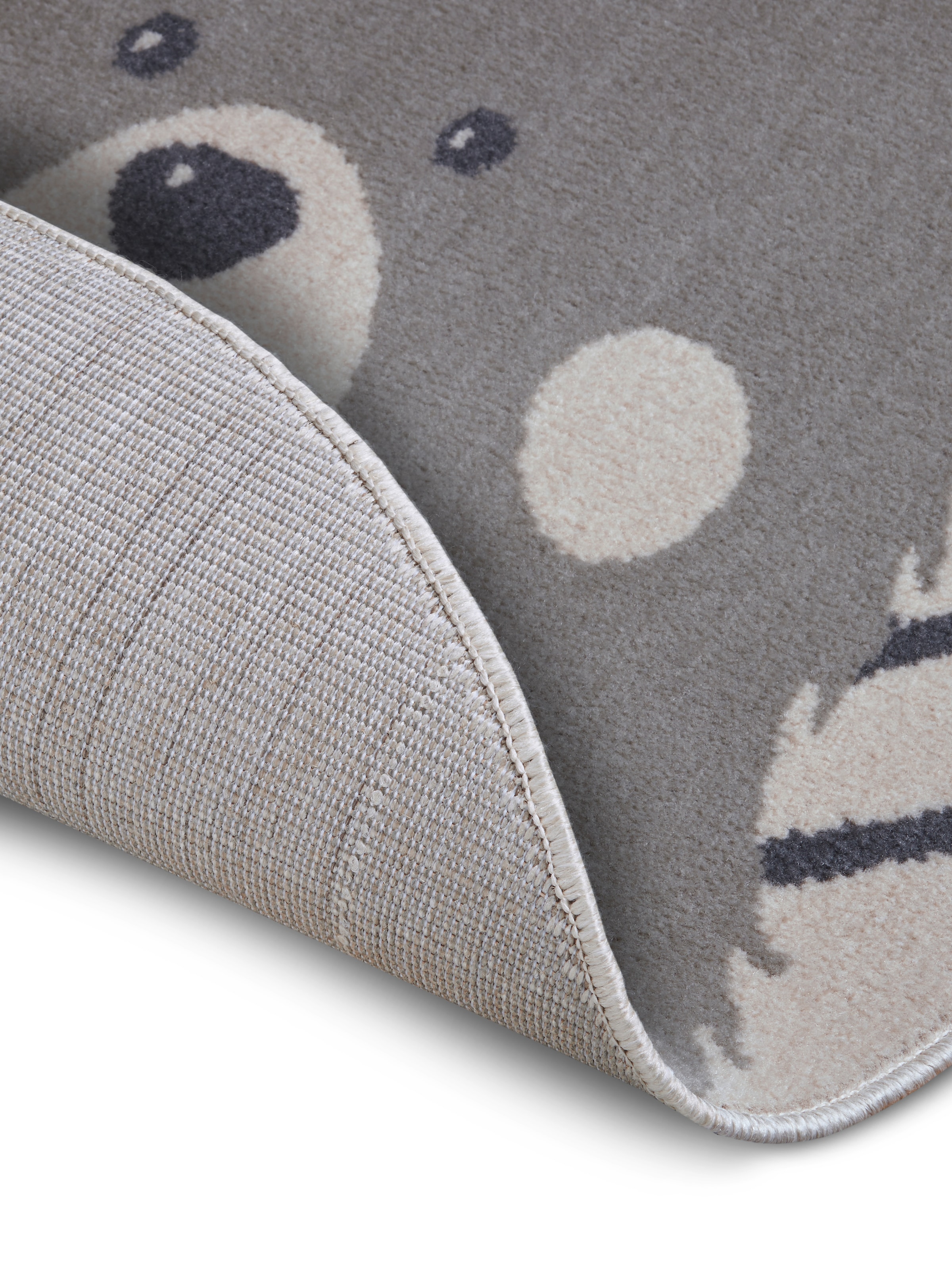 HANSE Home Kinderteppich »Adventures Bear«, rund, 8 mm Höhe, Spielteppich, fest, Kinderzimmer, Kurzflor, Spielunterlage