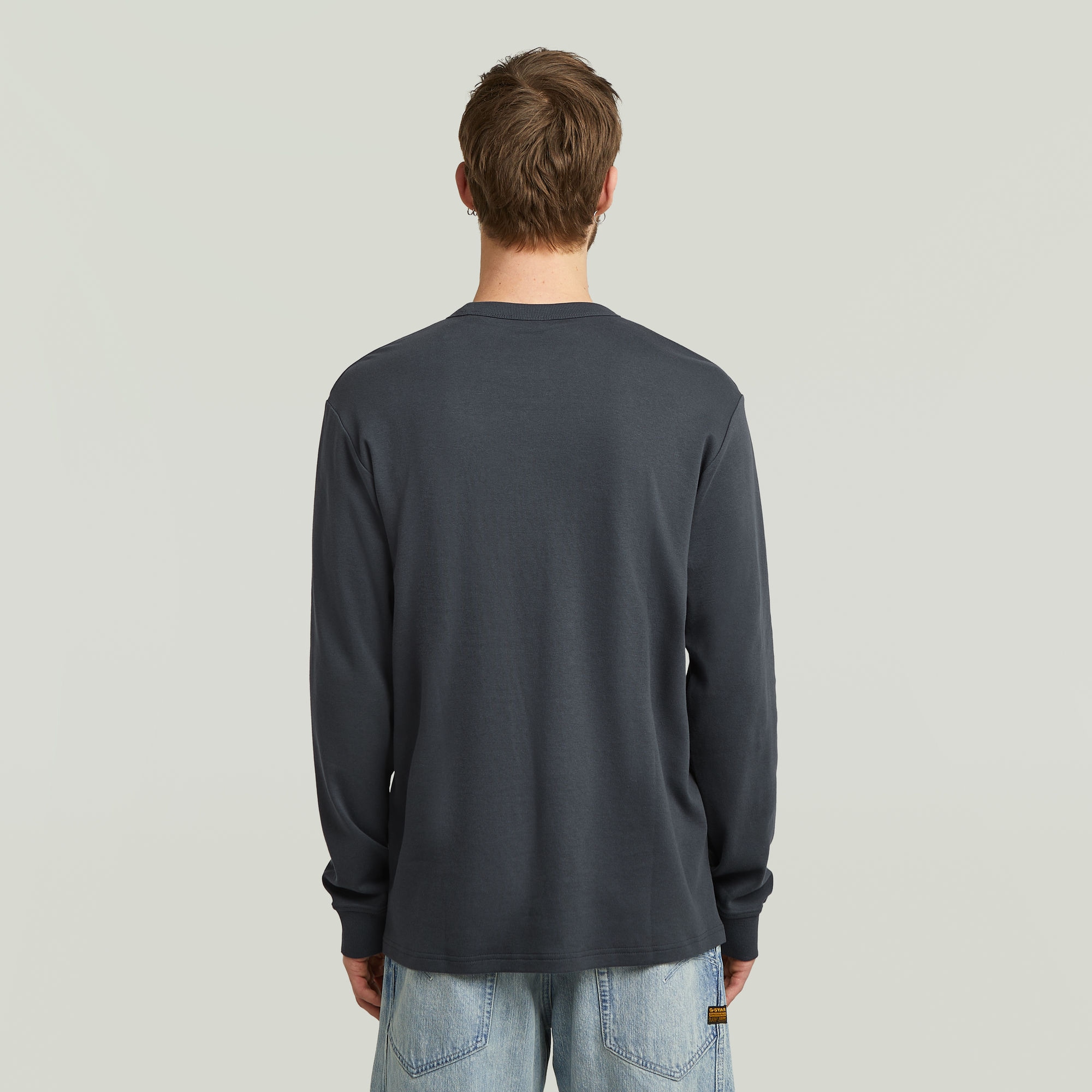 G-STAR Longsleeve »Nifous R«, mit geripptem Einsatz vorne