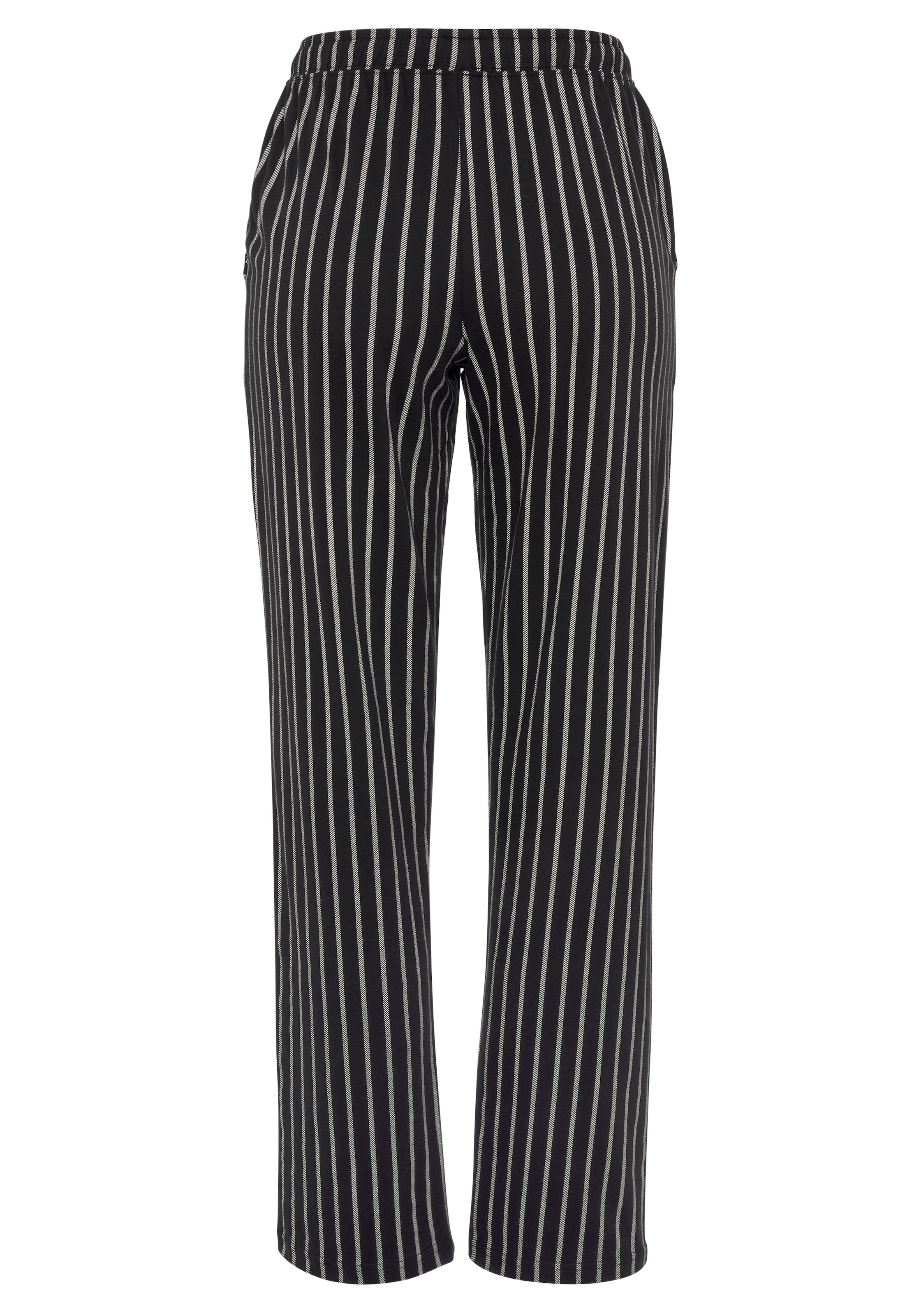 Vivance Dreams Pyjamahose, mit Schwarz-Weiß-Druck