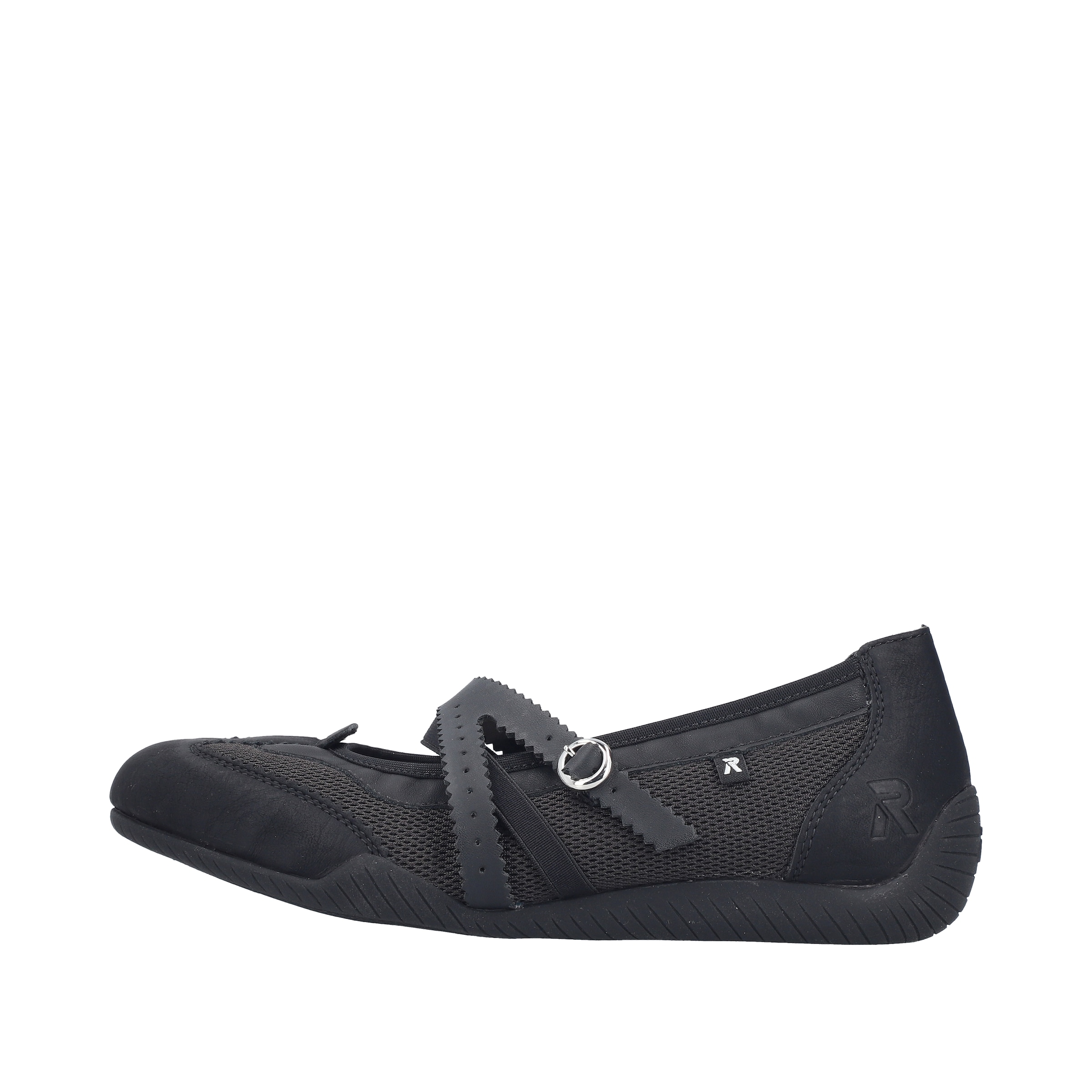 Rieker Riemchenballerina  Schlupfschuh, Flats, Slipper mit Mesheinsatz