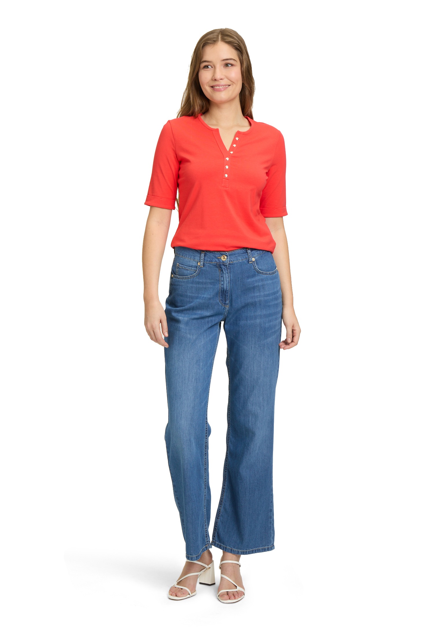 Betty Barclay T-Shirt »Basic Shirt mit Knöpfen«