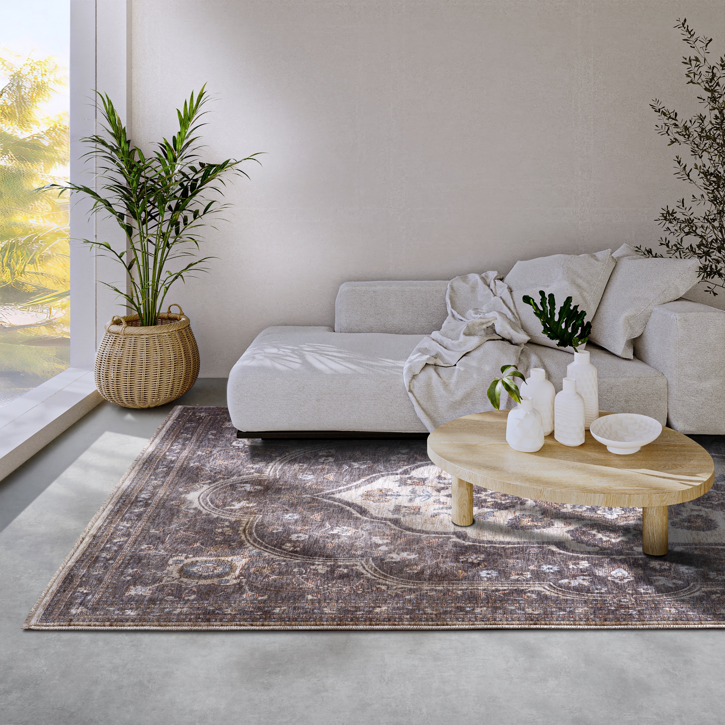 Villeroy & Boch Teppich »Renata«, rechteckig, 7 mm Höhe, Läufer, Orientalisch, Fransen, Wohnzimmer, Schlafzimmer, Vintage