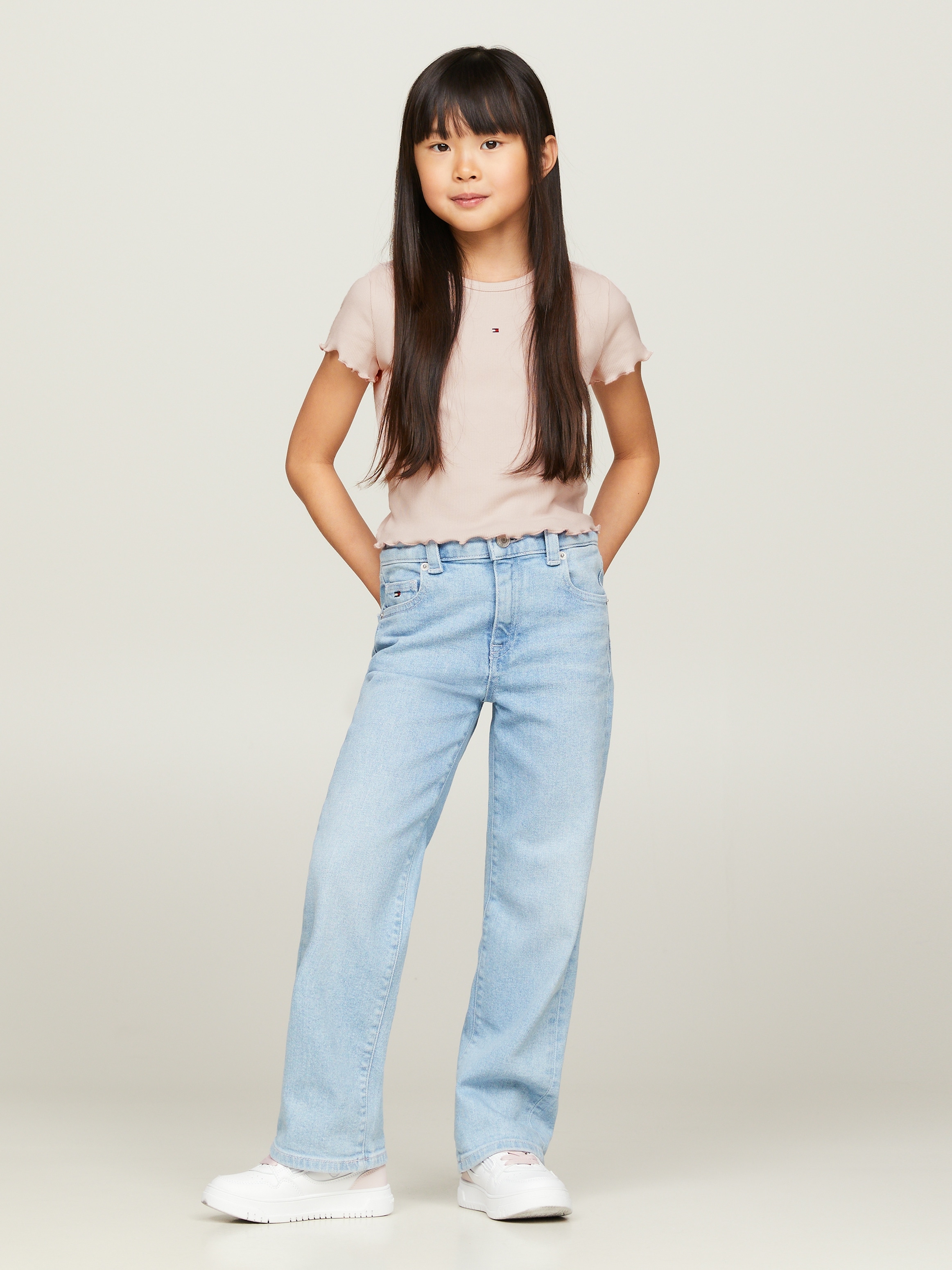 Tommy Hilfiger T-Shirt »ESSENTIAL RIB TOP S/S«, Kinder bis 16 Jahre