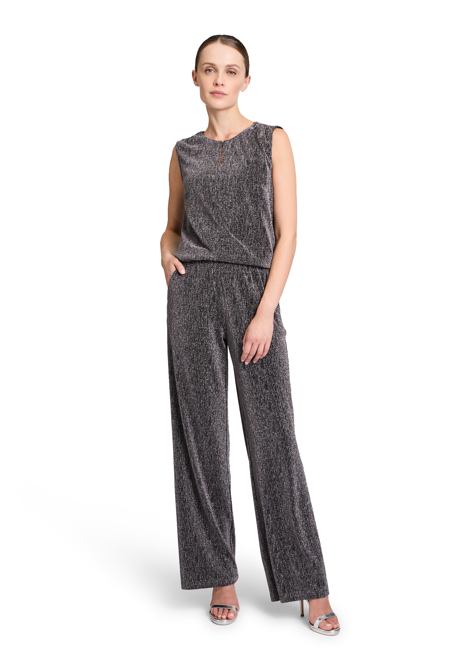 Betty&Co Stoffhose »Stoffhose im Glitzer-Look«