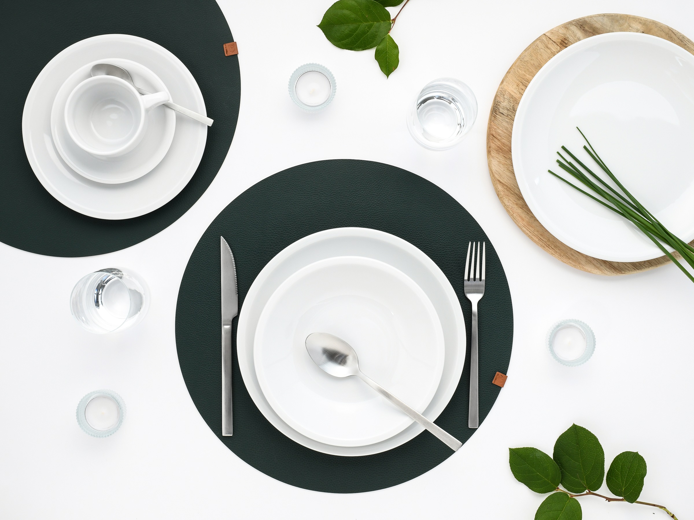 CreaTable Kombiservice »Milano Weiss, Service 30-tlg.« Daily Use, Minimalistischer Stil