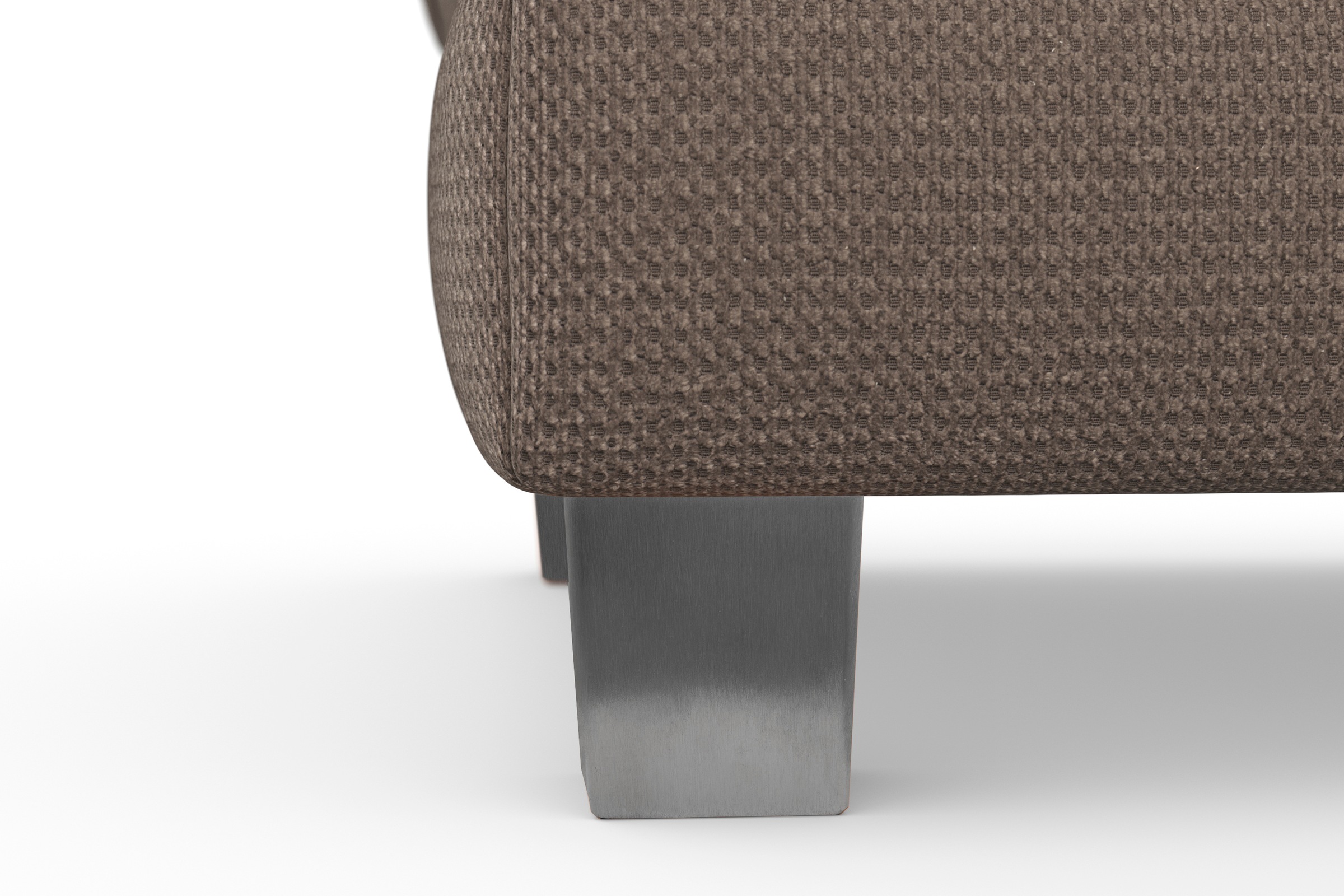 sit&more Polsterhocker »Dundee«, mit Klappfunktion, Federkern und hochwertigen Edelstahlfüßen