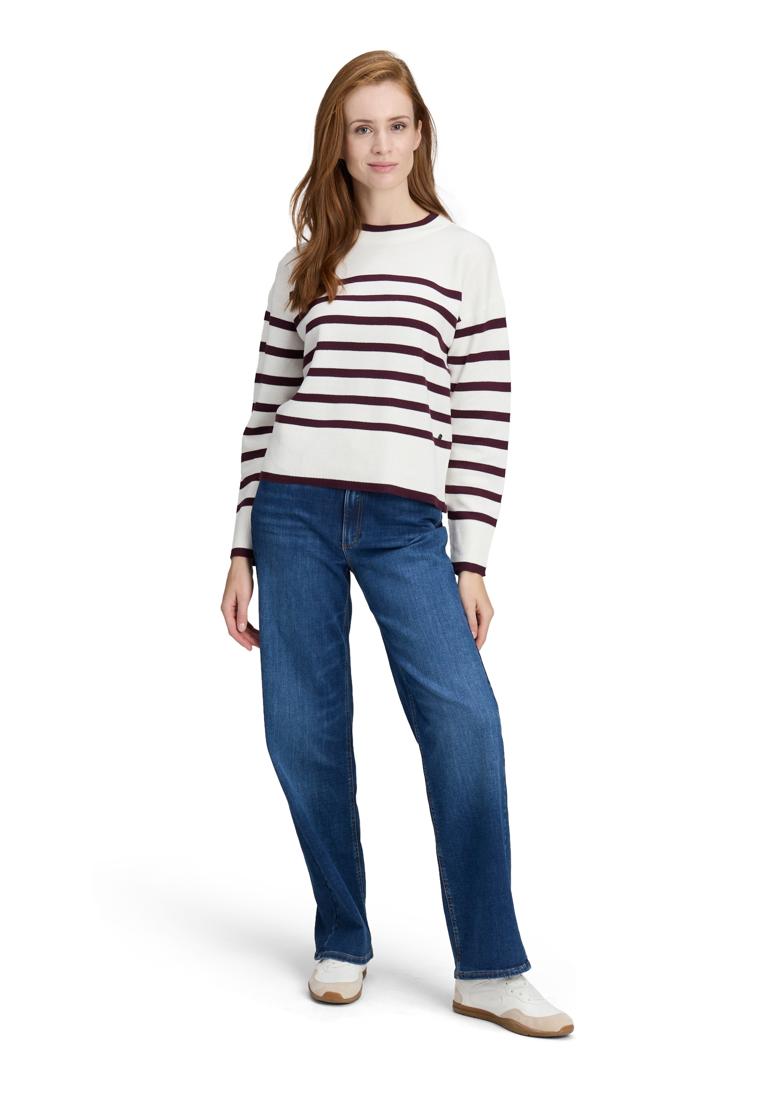 Betty&Co Strickpullover »Strickpullover mit Streifen«