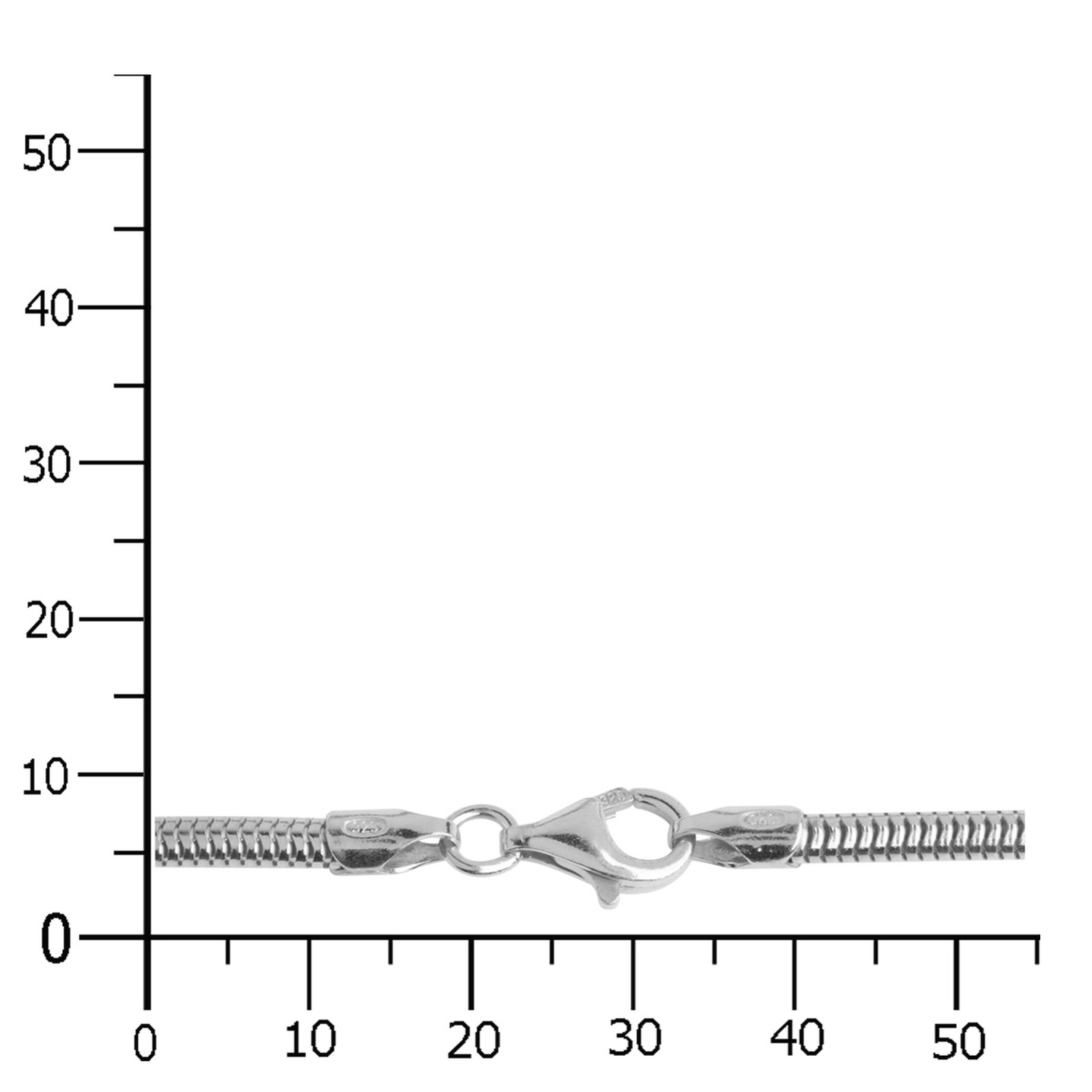 OSTSEE-SCHMUCK Silberkette »- Schlange 3,0 mm - Silber 925/000 -,«