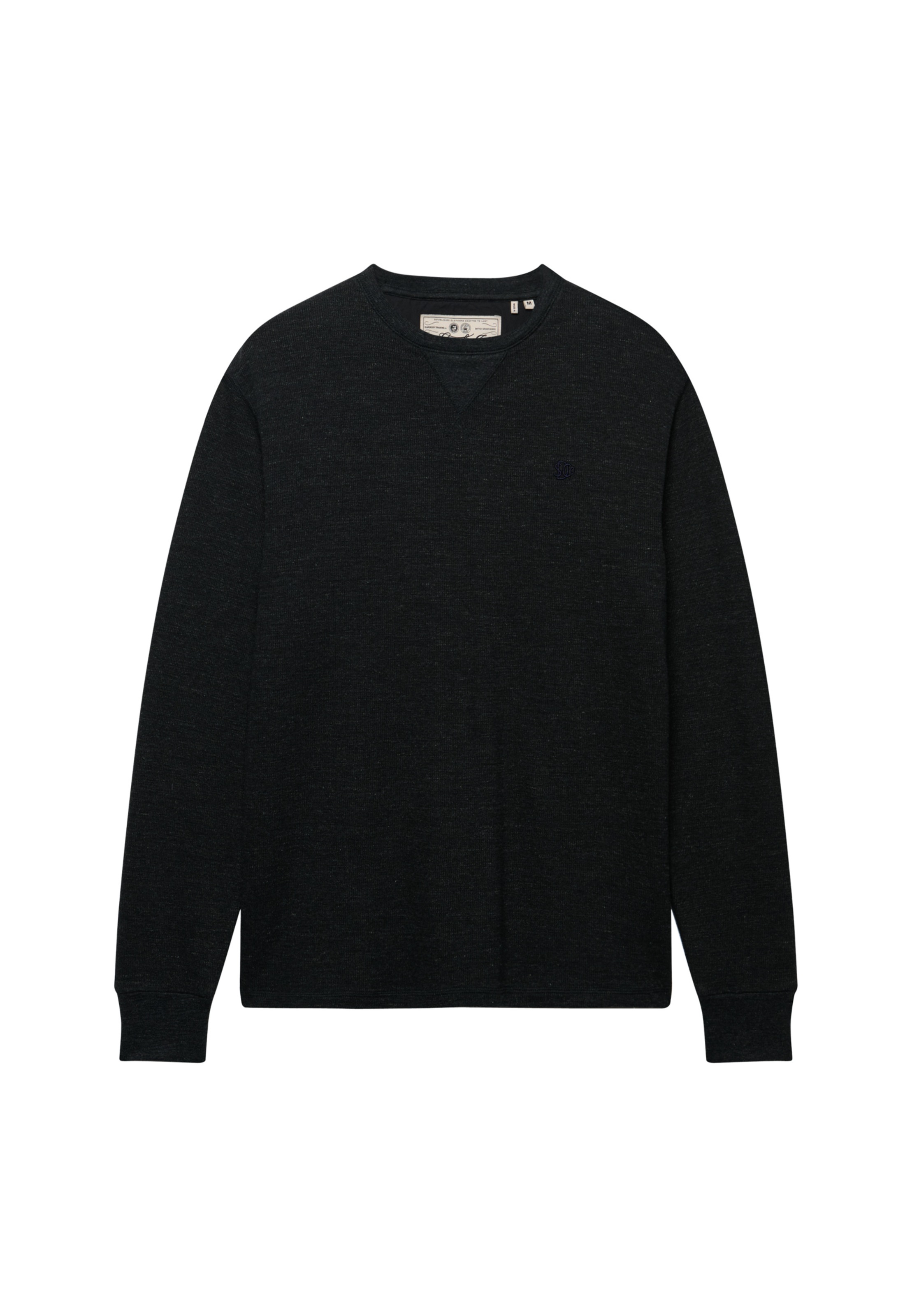 Superdry Langarmshirt »CLASSIC SLUB WAFFLE TOP« aus Baumwolle, Relaxed Fit, mit Rundhalsausschnitt