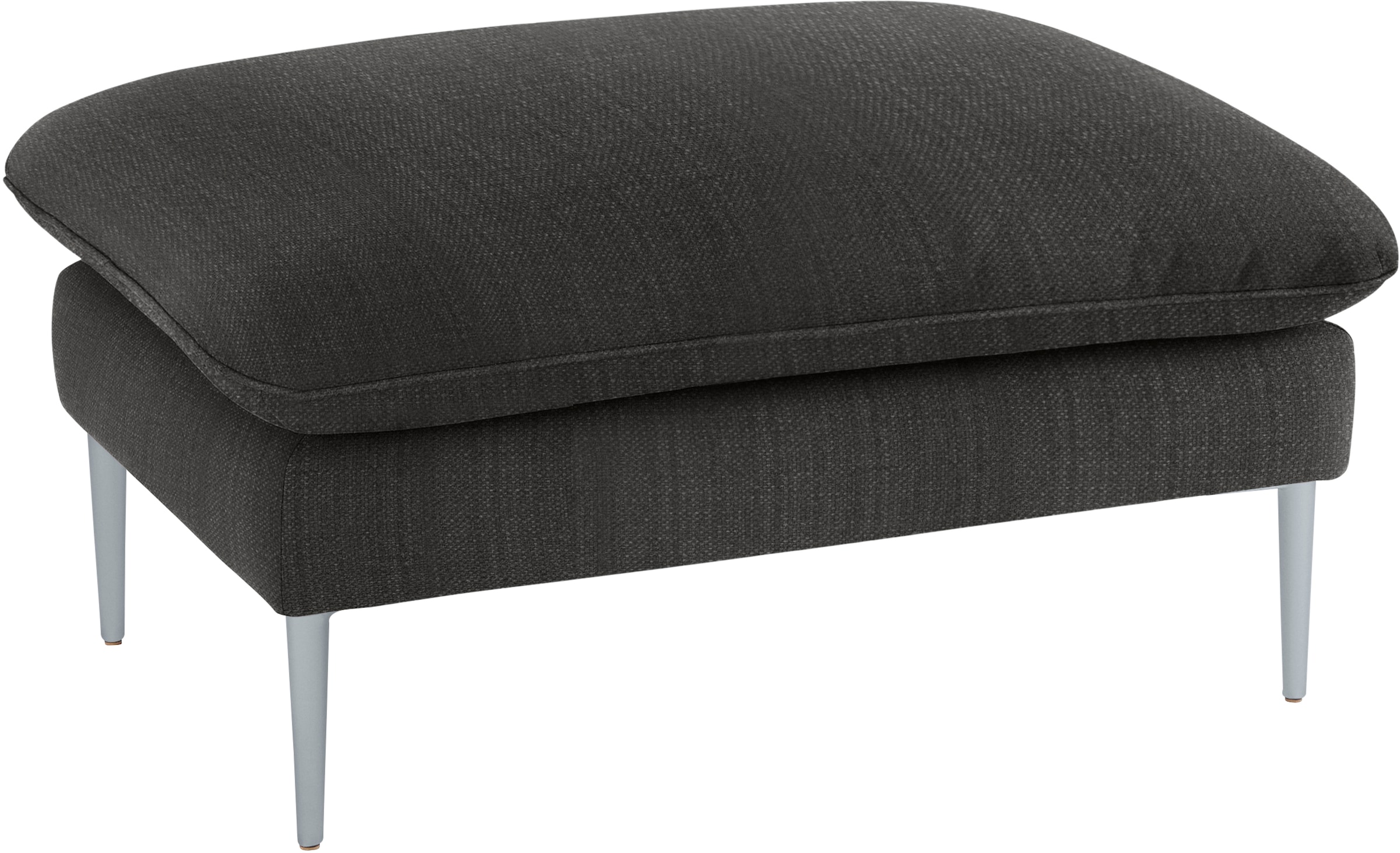 W.SCHILLIG Hocker »enjoy&MORE«, Füße silber matt, Breite 106 cm