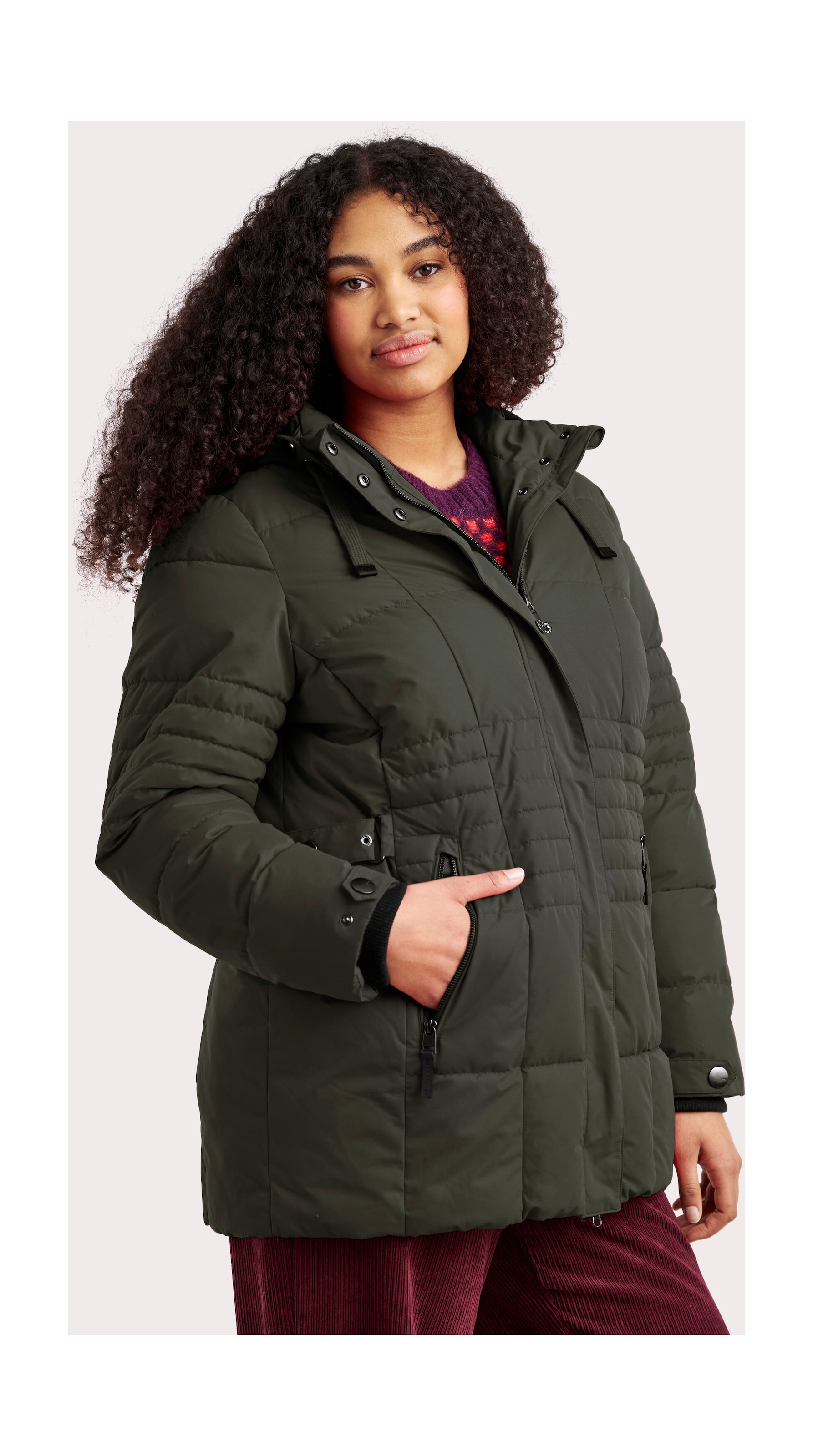 STOY Steppjacke »STW 3 WMN QLTD JCKT« Wasserabweisend, winddicht, atmungsaktiv, verstellbare Kapuze