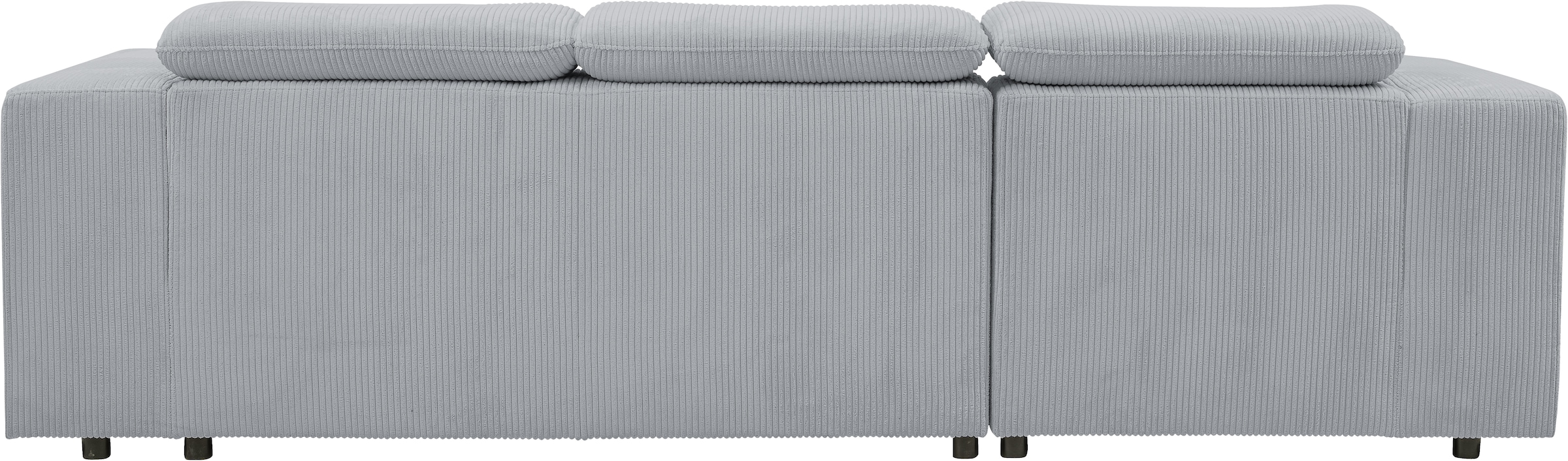 WERK2 Ecksofa »Cherry, modernes Sofa mit Komfortfunktionen, Breite 270cm, L-Form,« bequem, mit verstellbaren Kopfteilen, Schlaffunktion und Bettkasten
