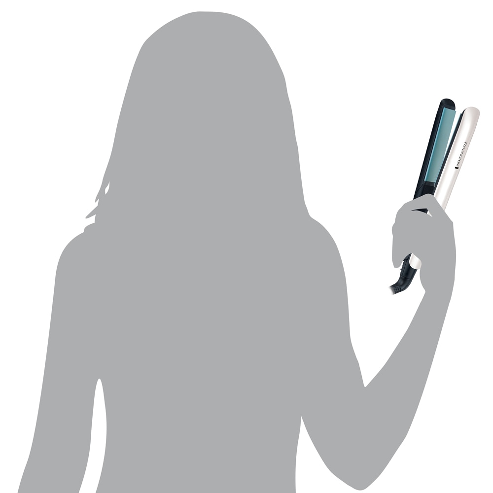 Remington Glätteisen »S8500 Shine Therapy«, Keramik-Beschichtung, Shine-Therapy Technologie, breite Stylingplatten, LCD Display